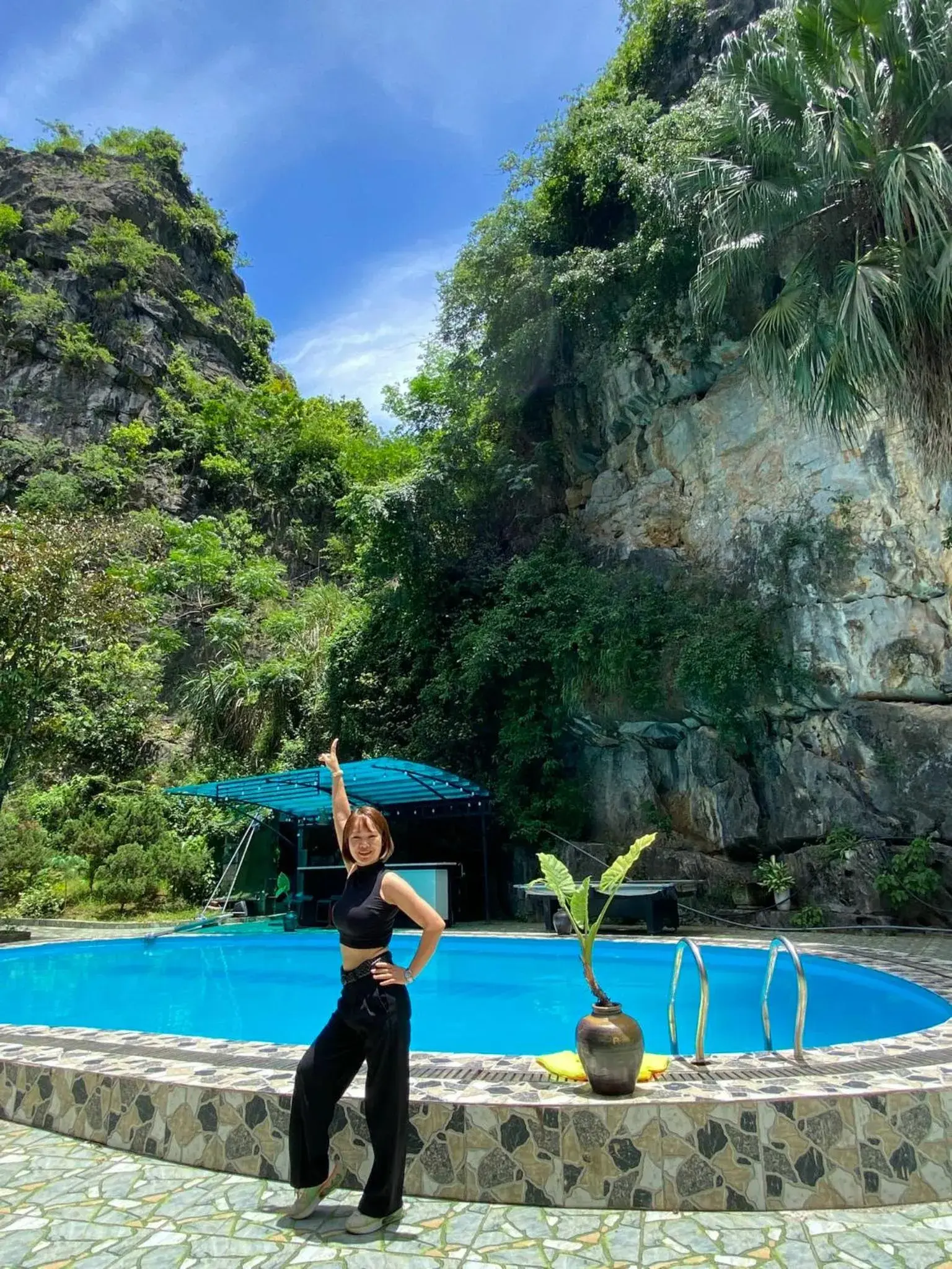 Swimming pool in Trang An Heritage Garden Swimming pool in Trang An Heritage Garden