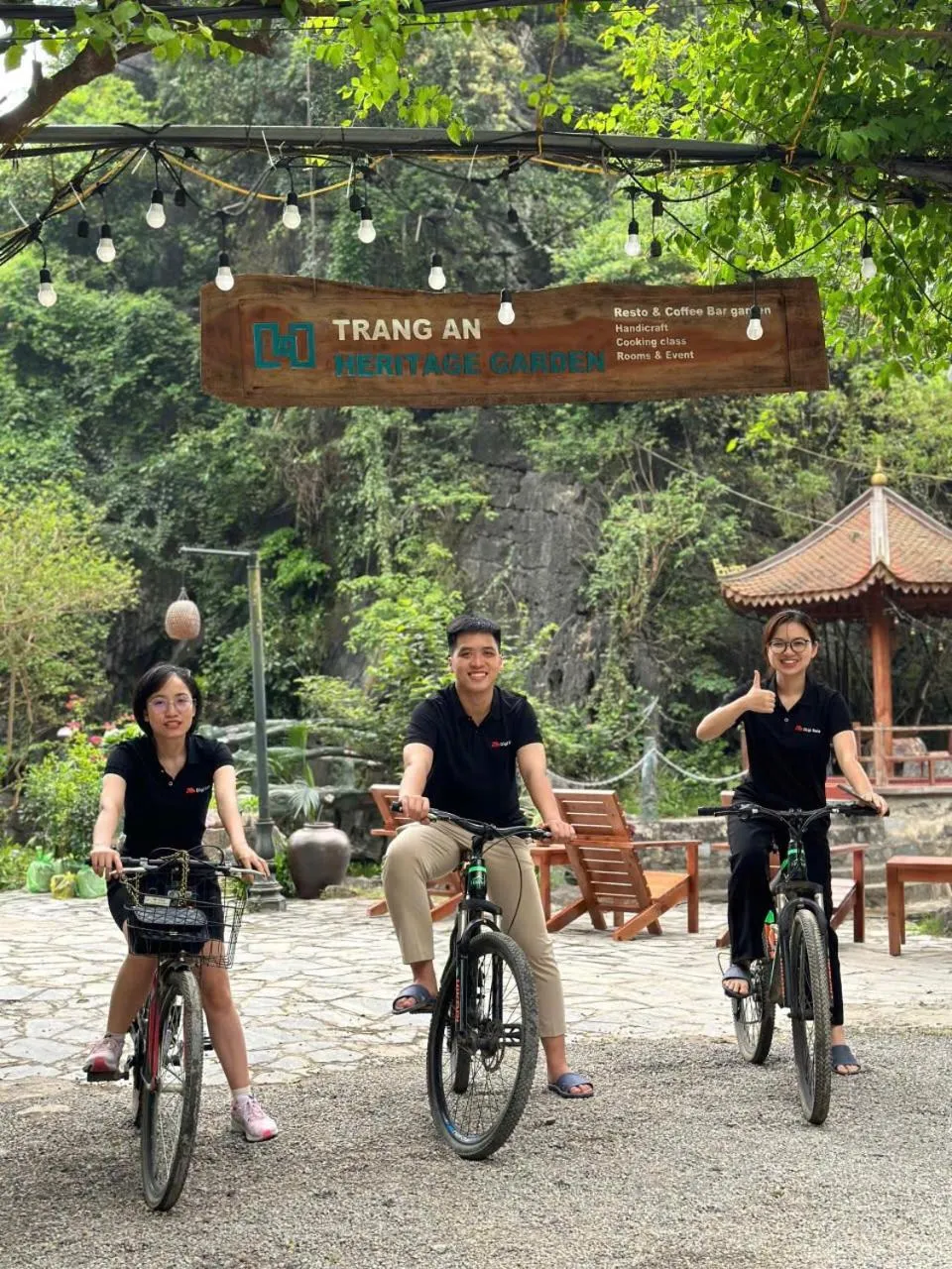 Cycling in Trang An Heritage Garden
