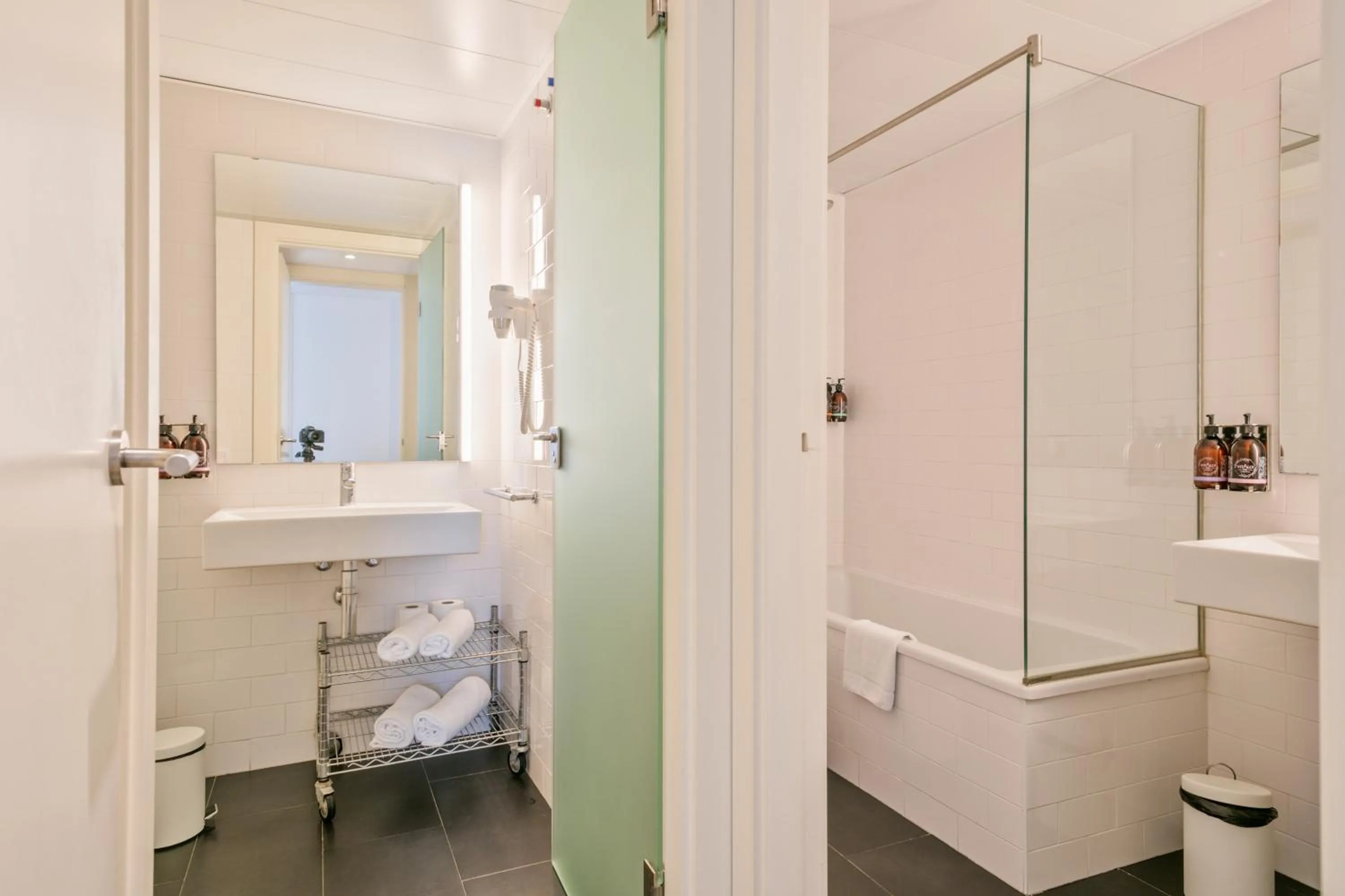 Bathroom in Lugaris Beach Apartments