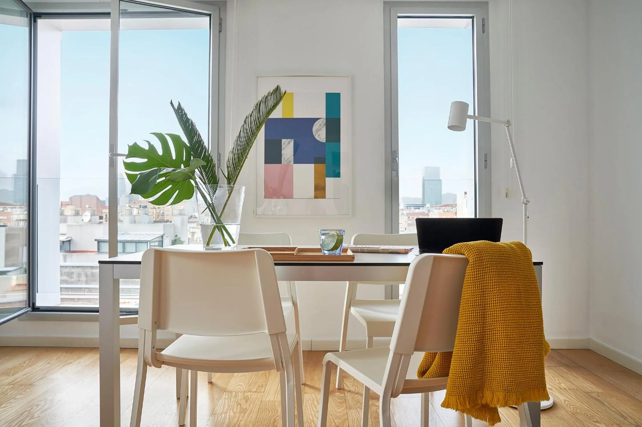 Living room in Lugaris Beach Apartments