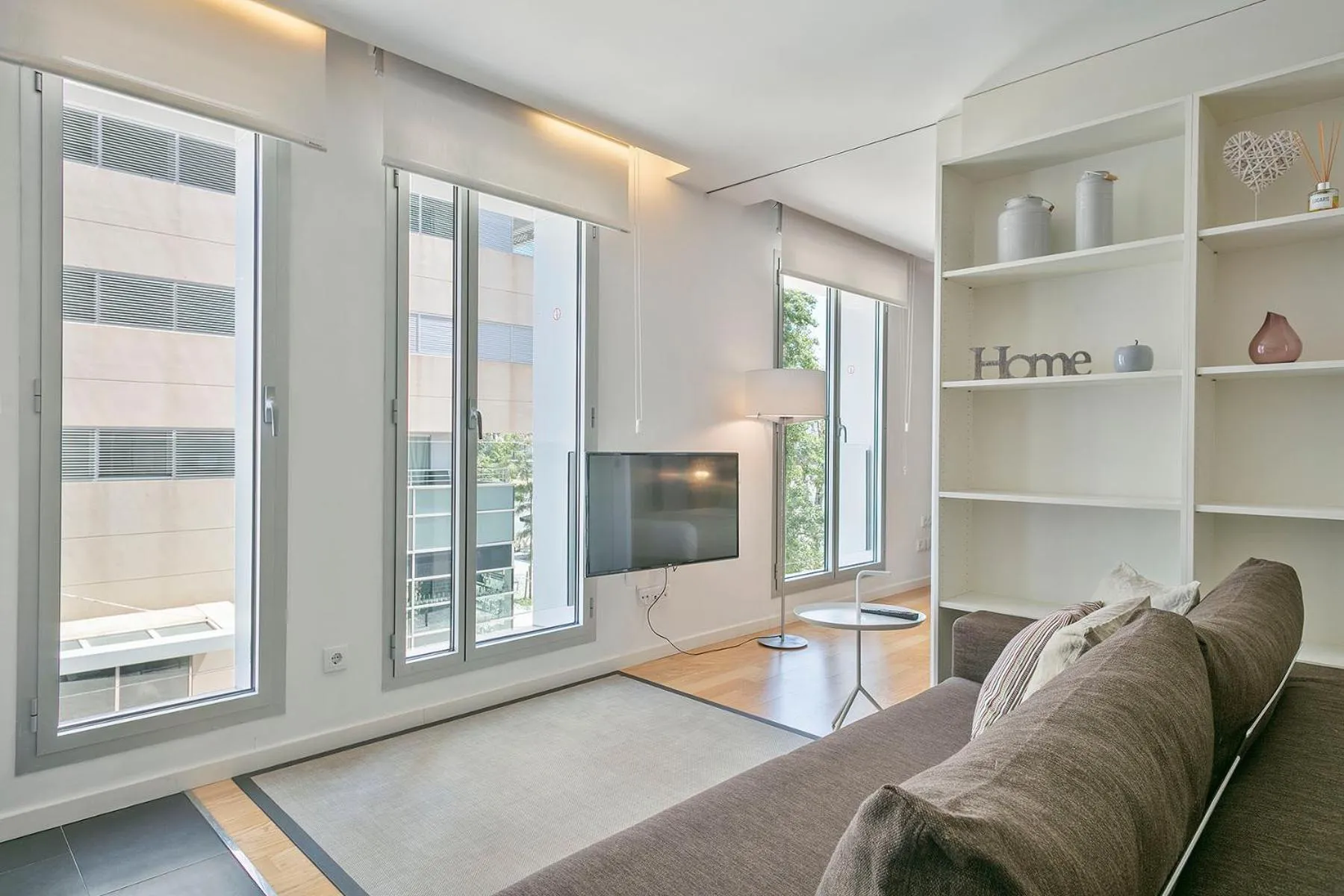 Living room in Lugaris Beach Apartments