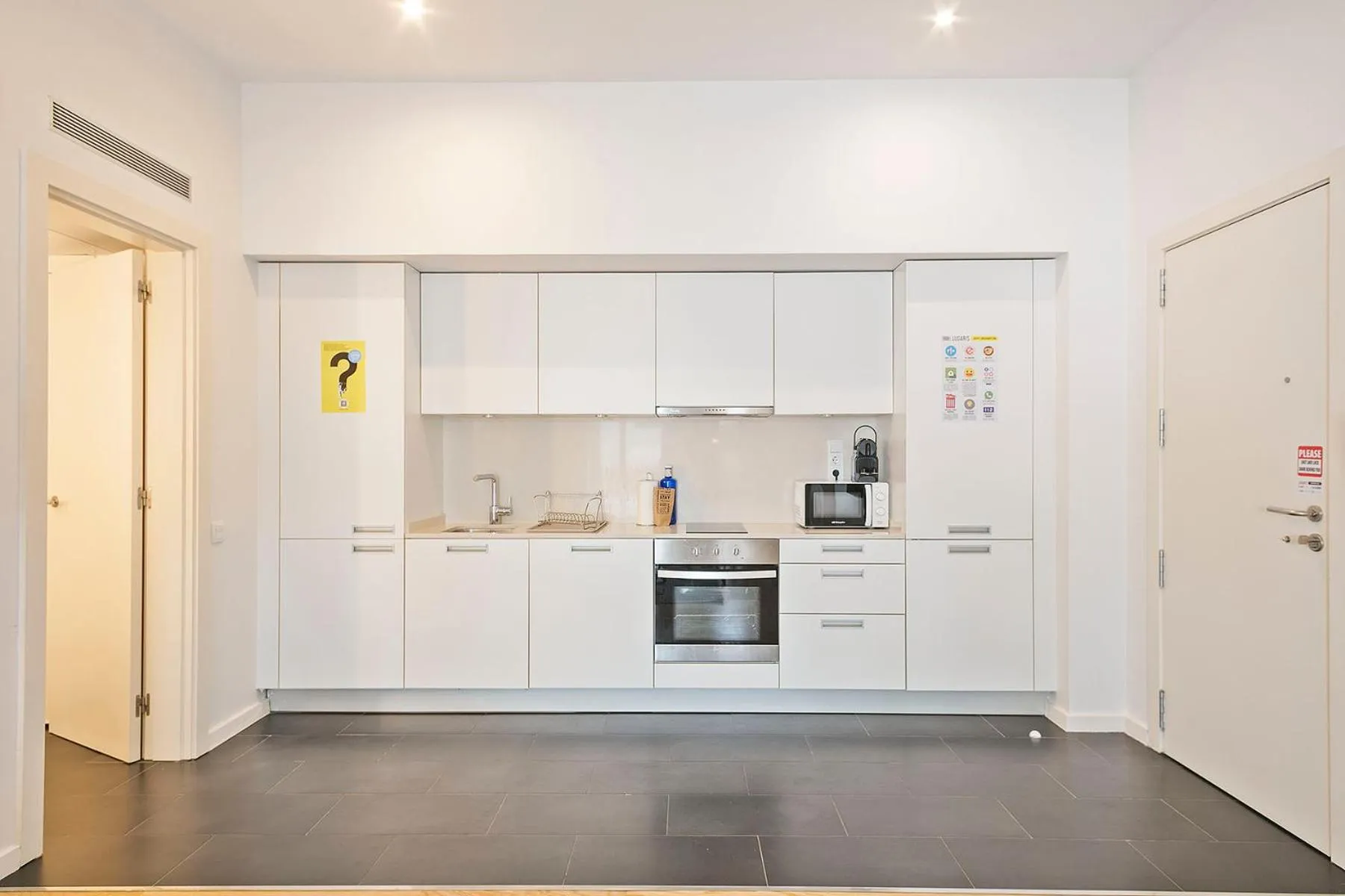 Kitchen or kitchenette in Lugaris Beach Apartments