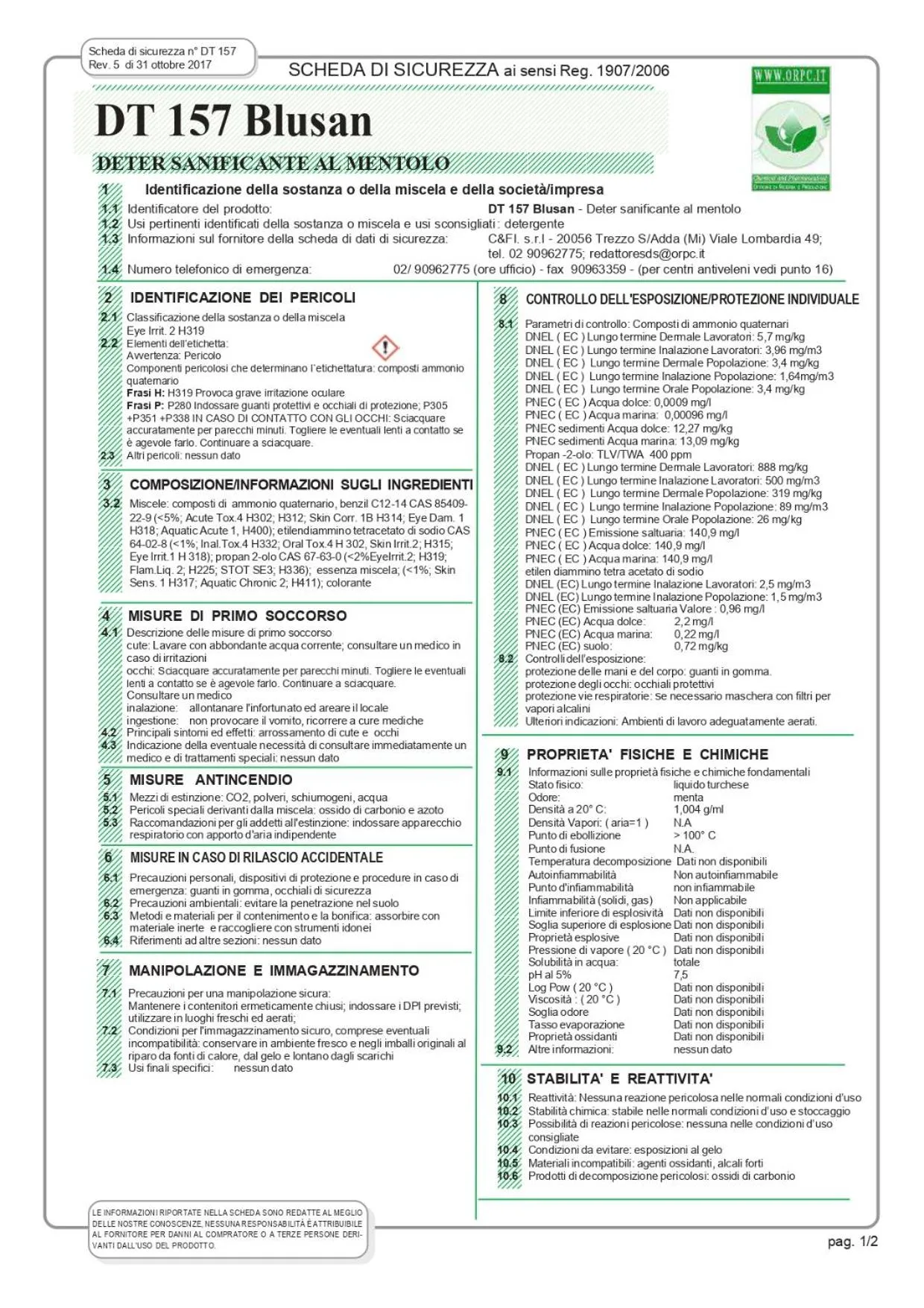 Certificate/Award in San Demetrio