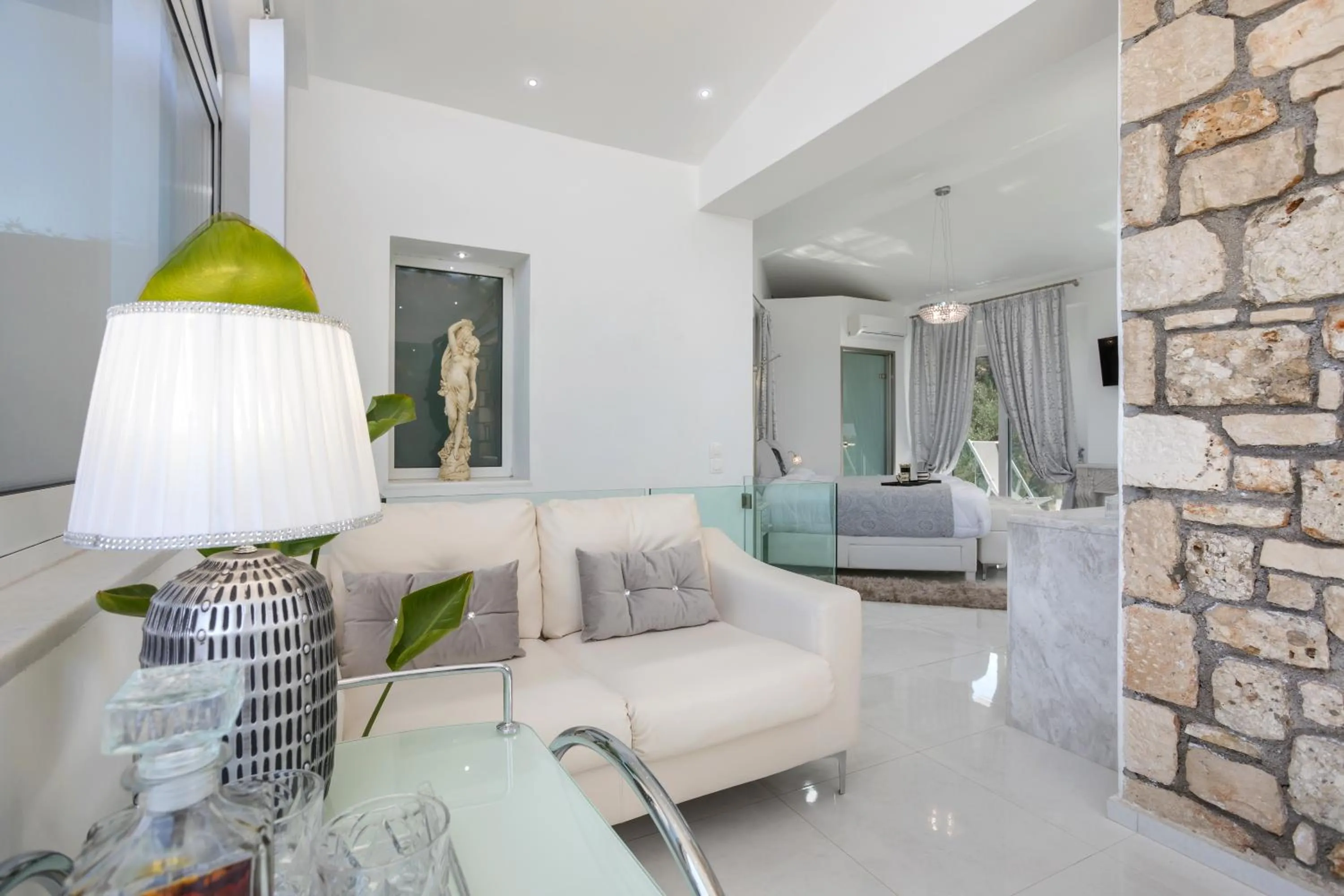 Living room in Dion Villa Zakynthos Greece