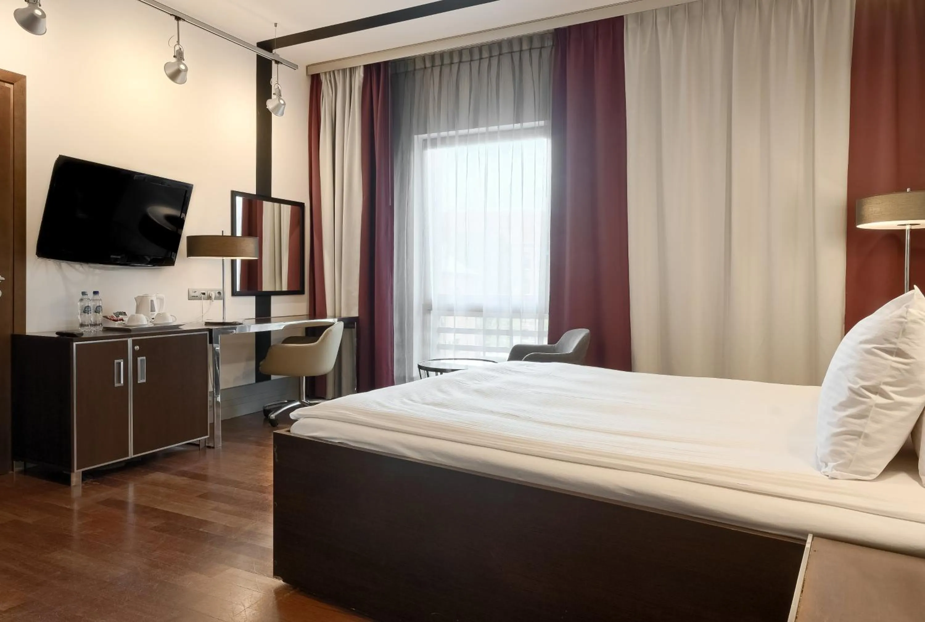 Bed in Qubus Hotel Bydgoszcz