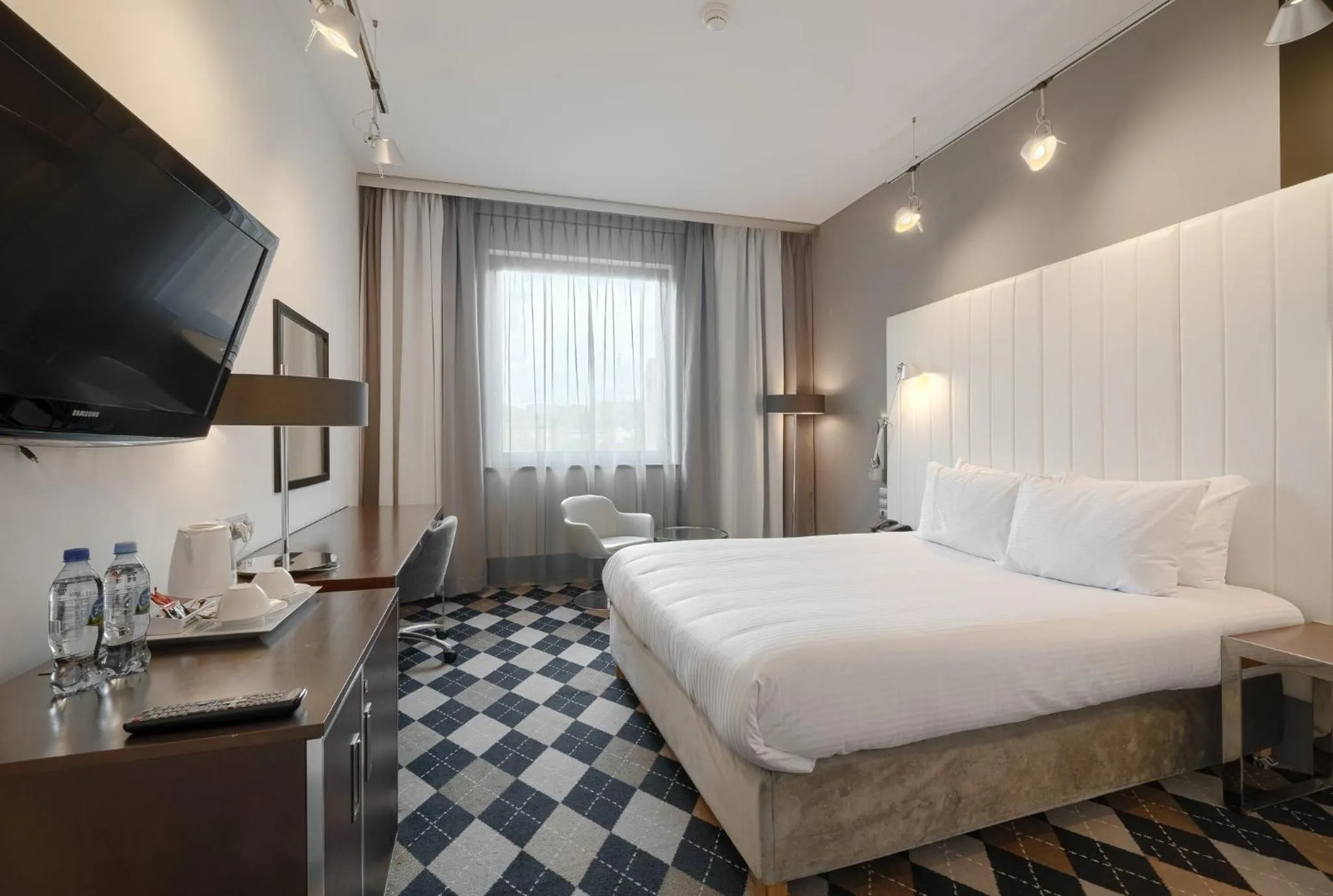 Bed in Qubus Hotel Bydgoszcz