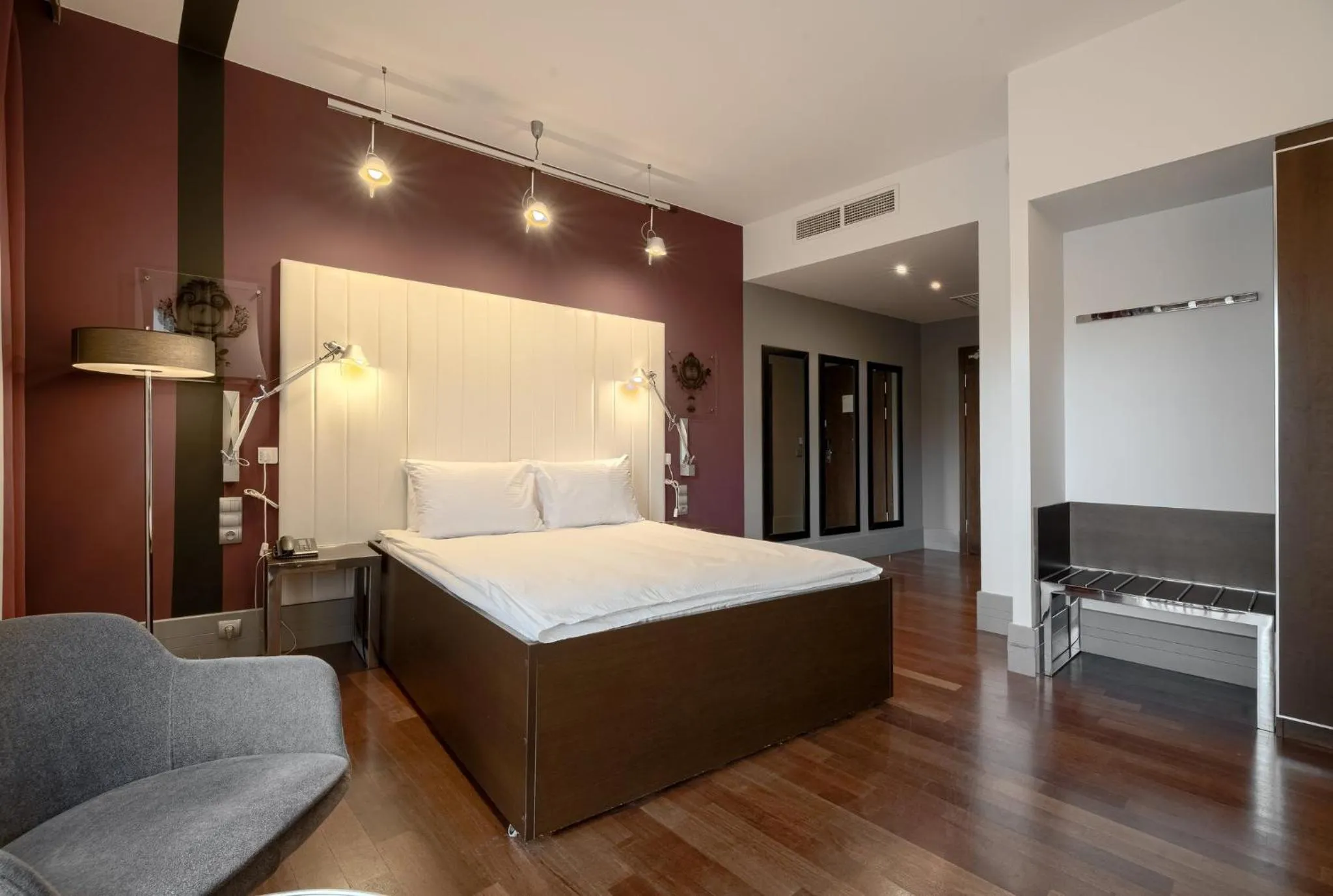 Bed in Qubus Hotel Bydgoszcz