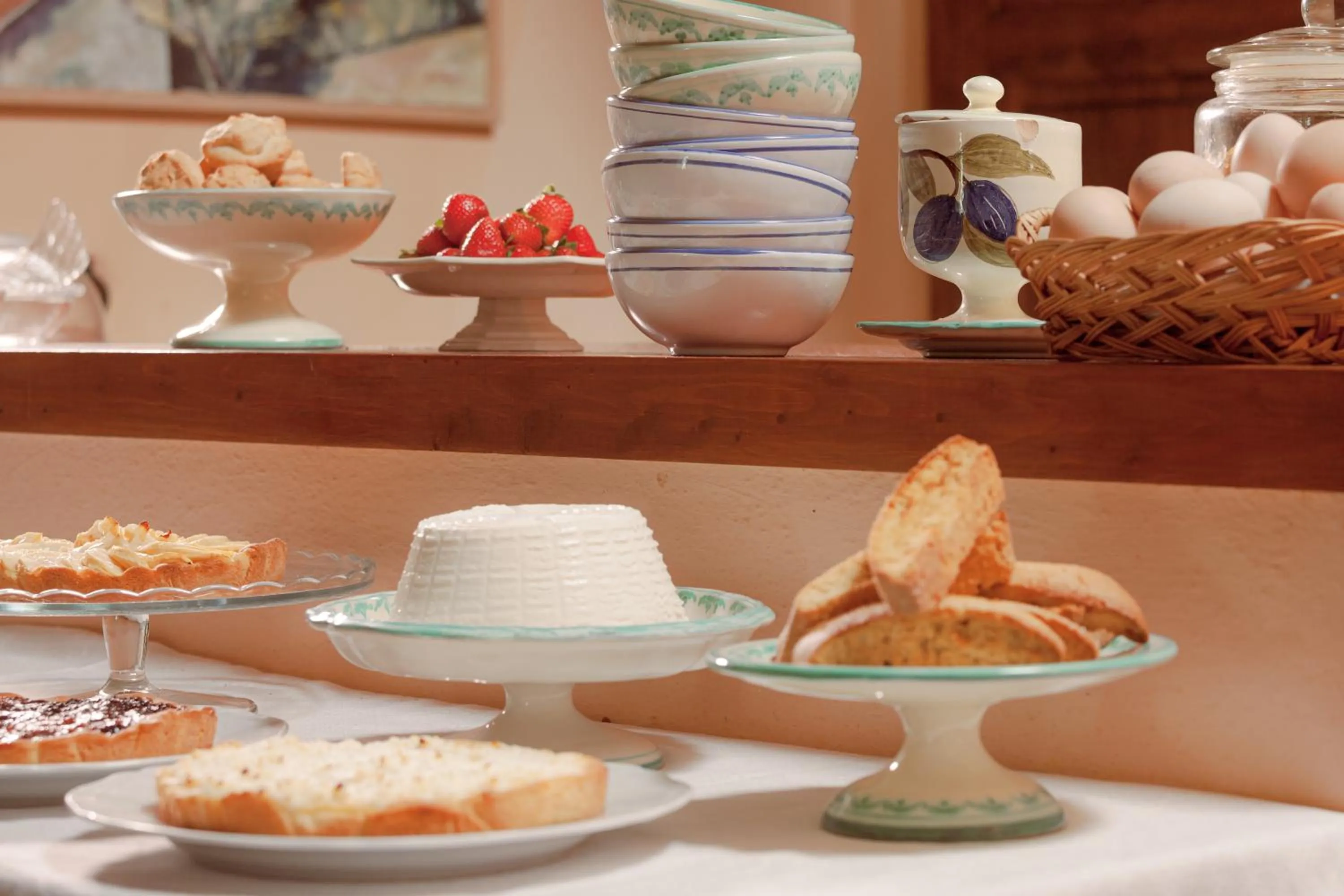 Buffet breakfast in Agriturismo Bio Aia della Colonna