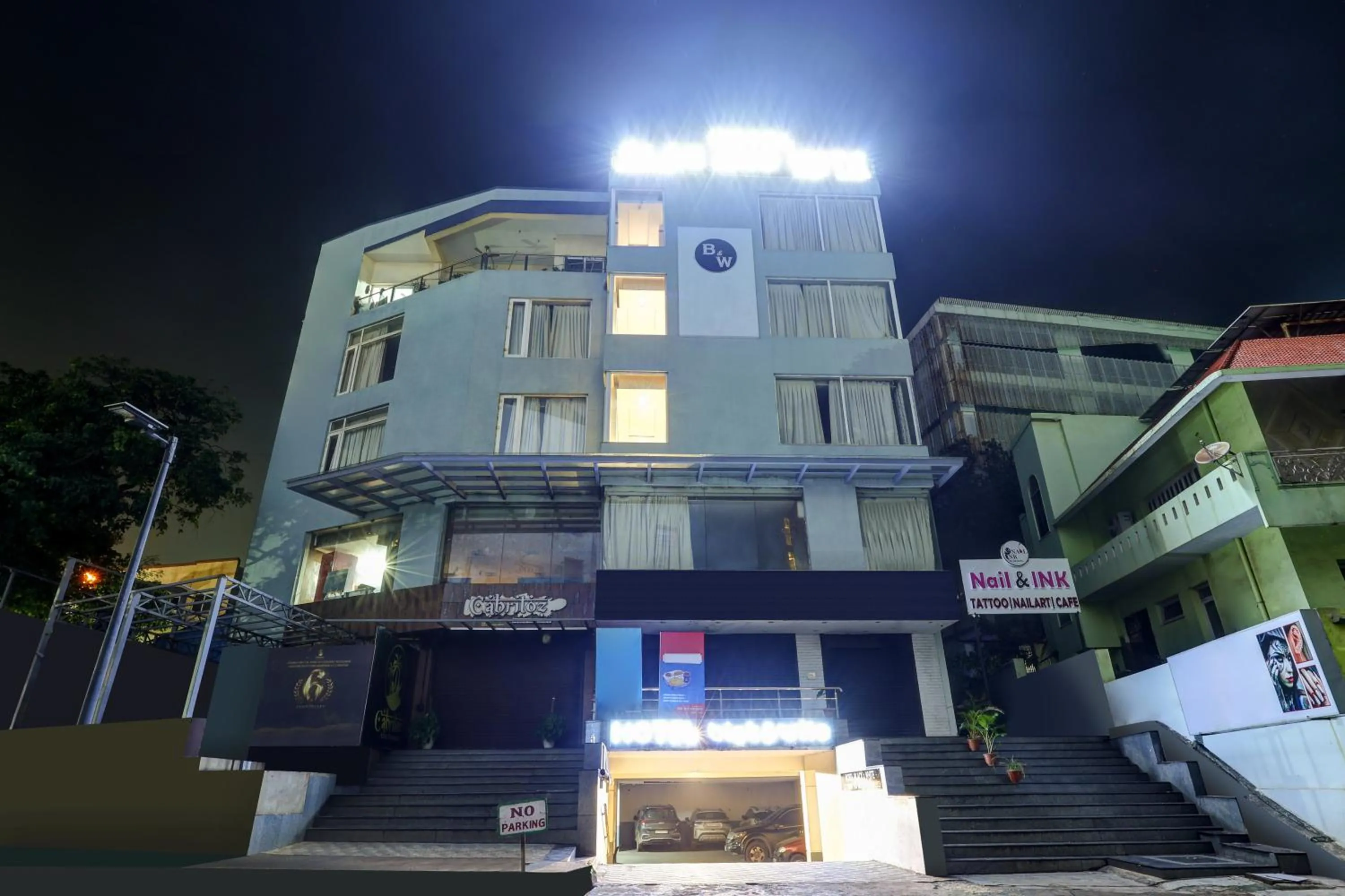 Property building in Treebo Blak & Wite Rk Beach