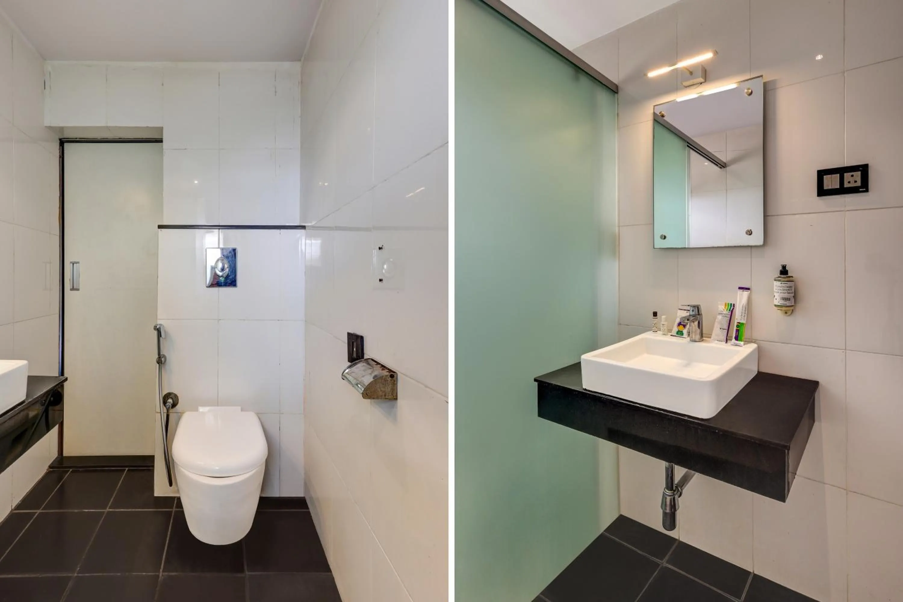 Bathroom in Treebo Blak & Wite Rk Beach