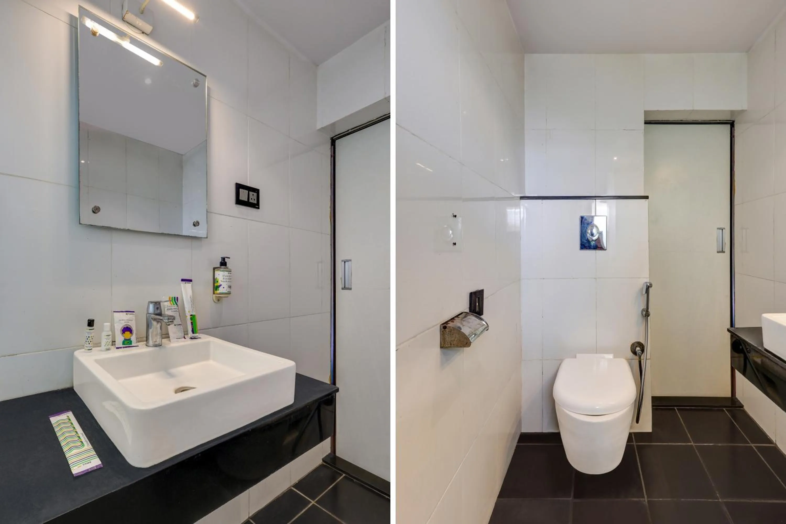 Bathroom in Treebo Blak & Wite Rk Beach