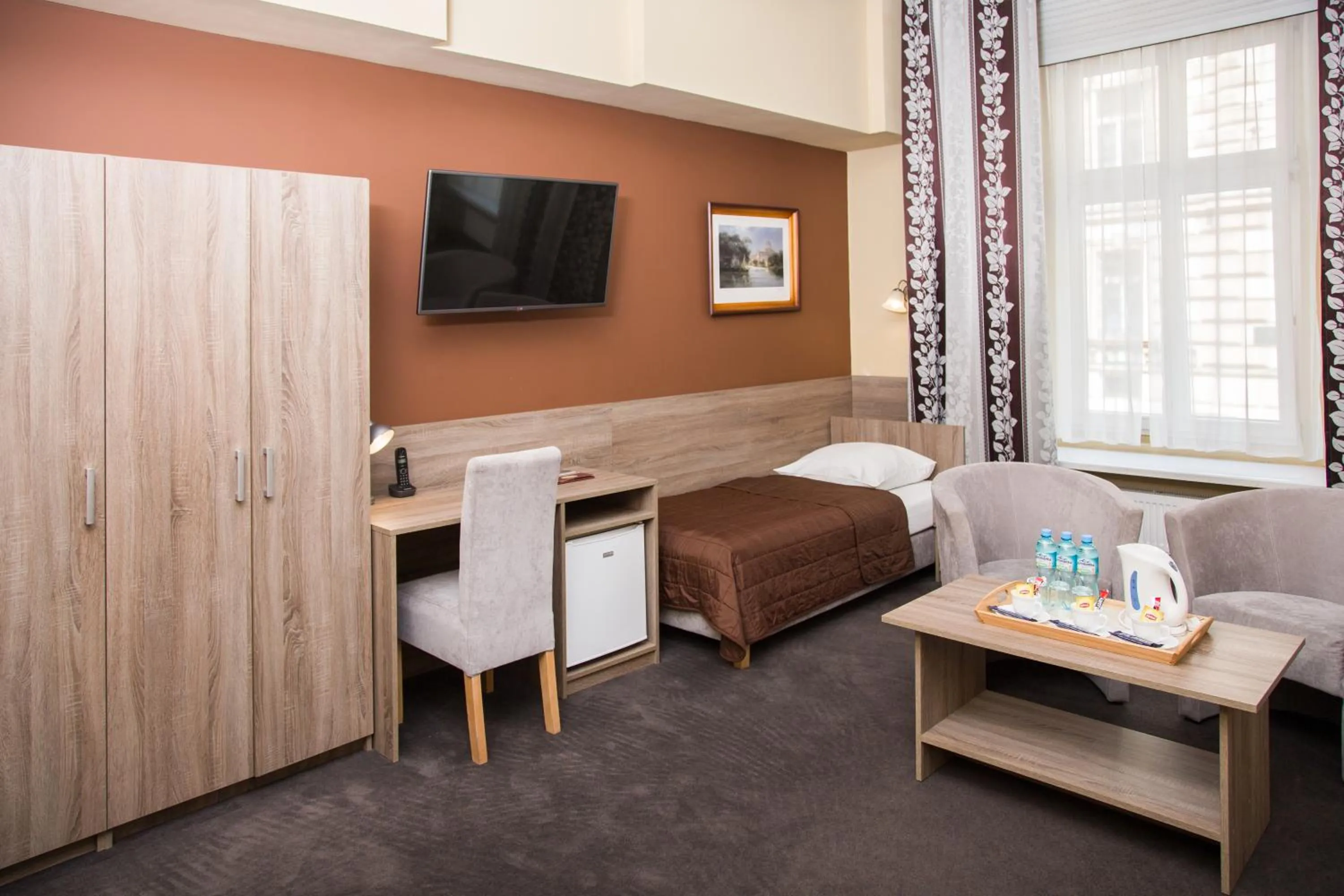 Bed in Hotel Maksymilian