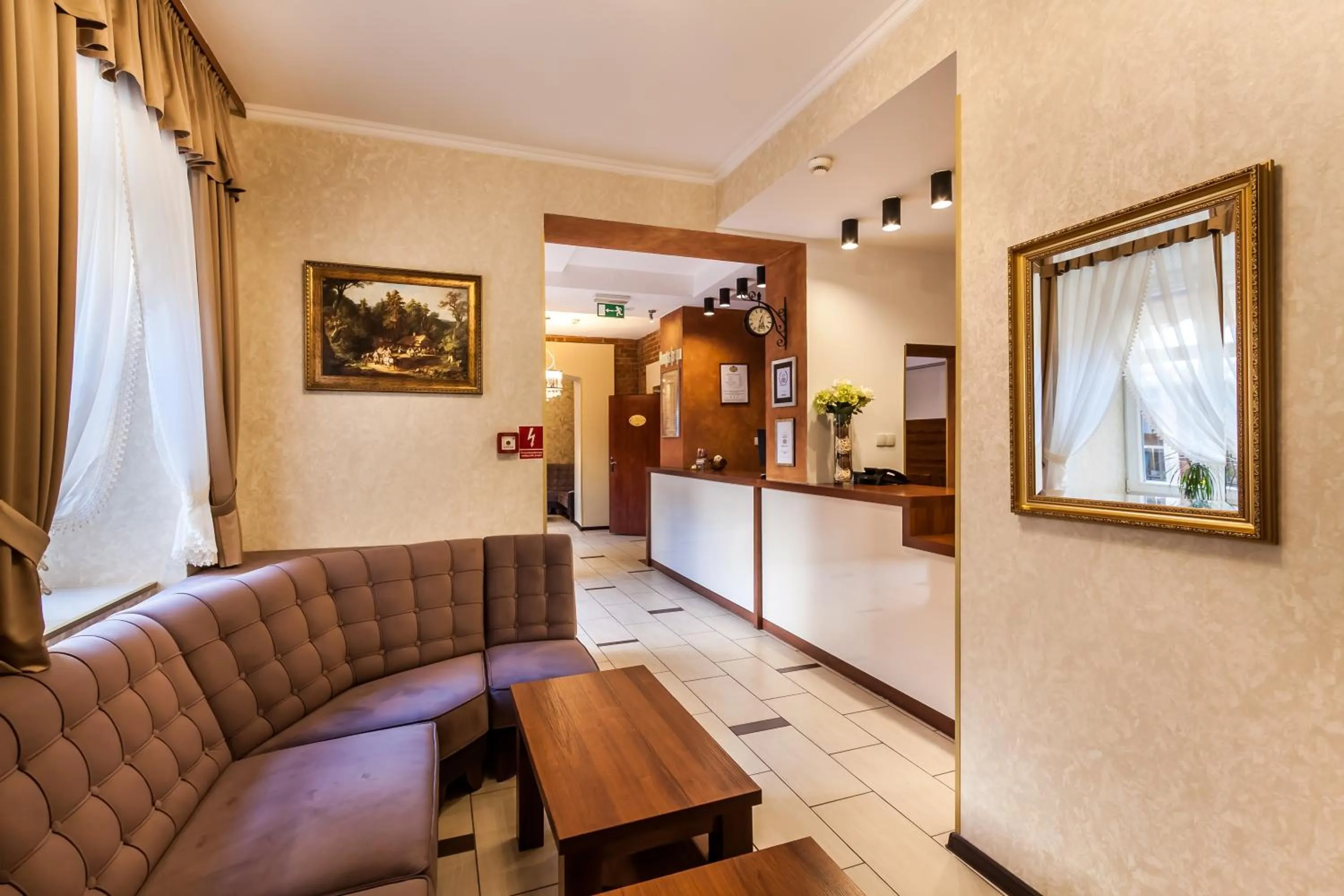 Lobby or reception in Hotel Maksymilian
