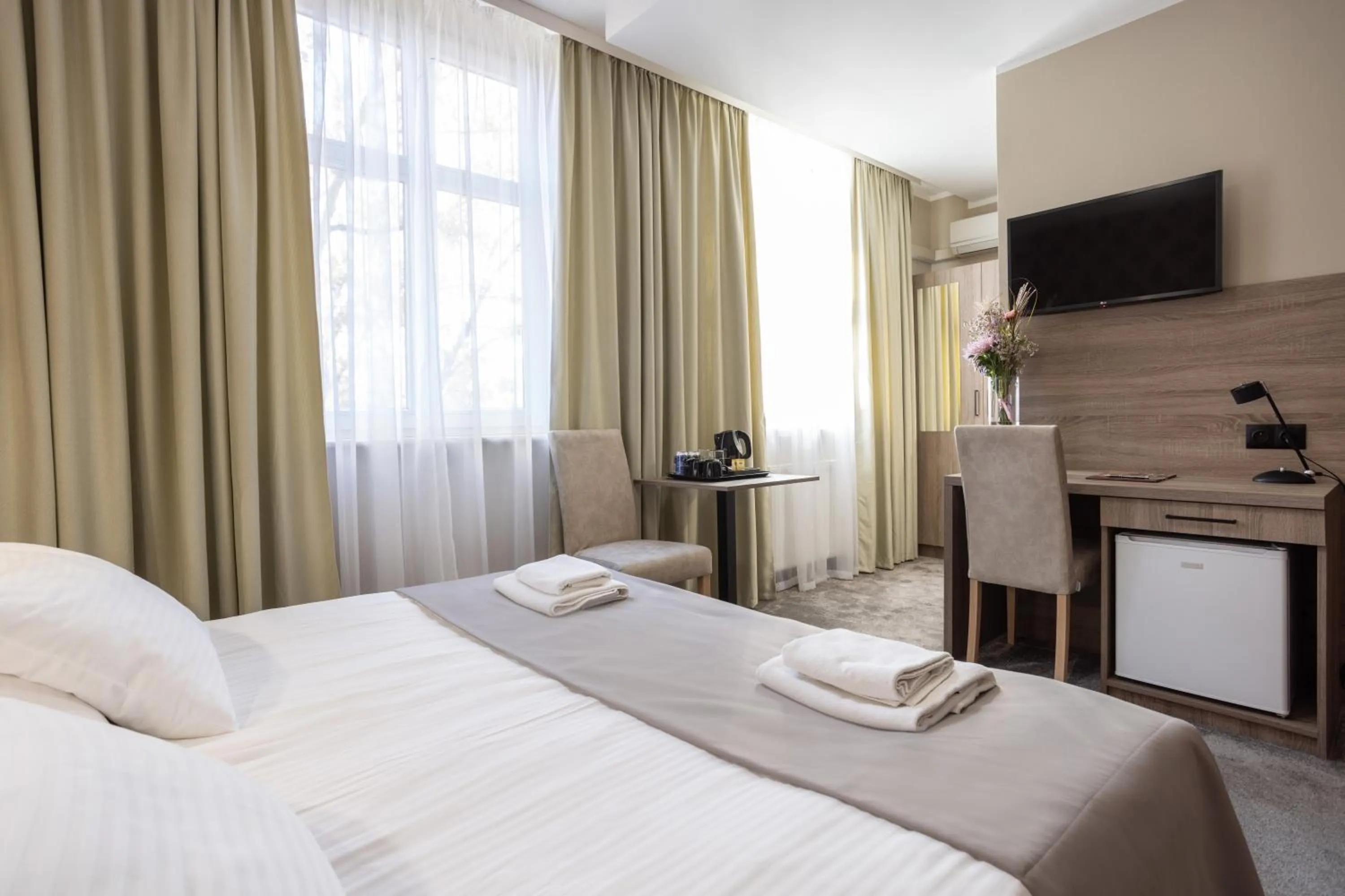 Bed in Hotel Maksymilian