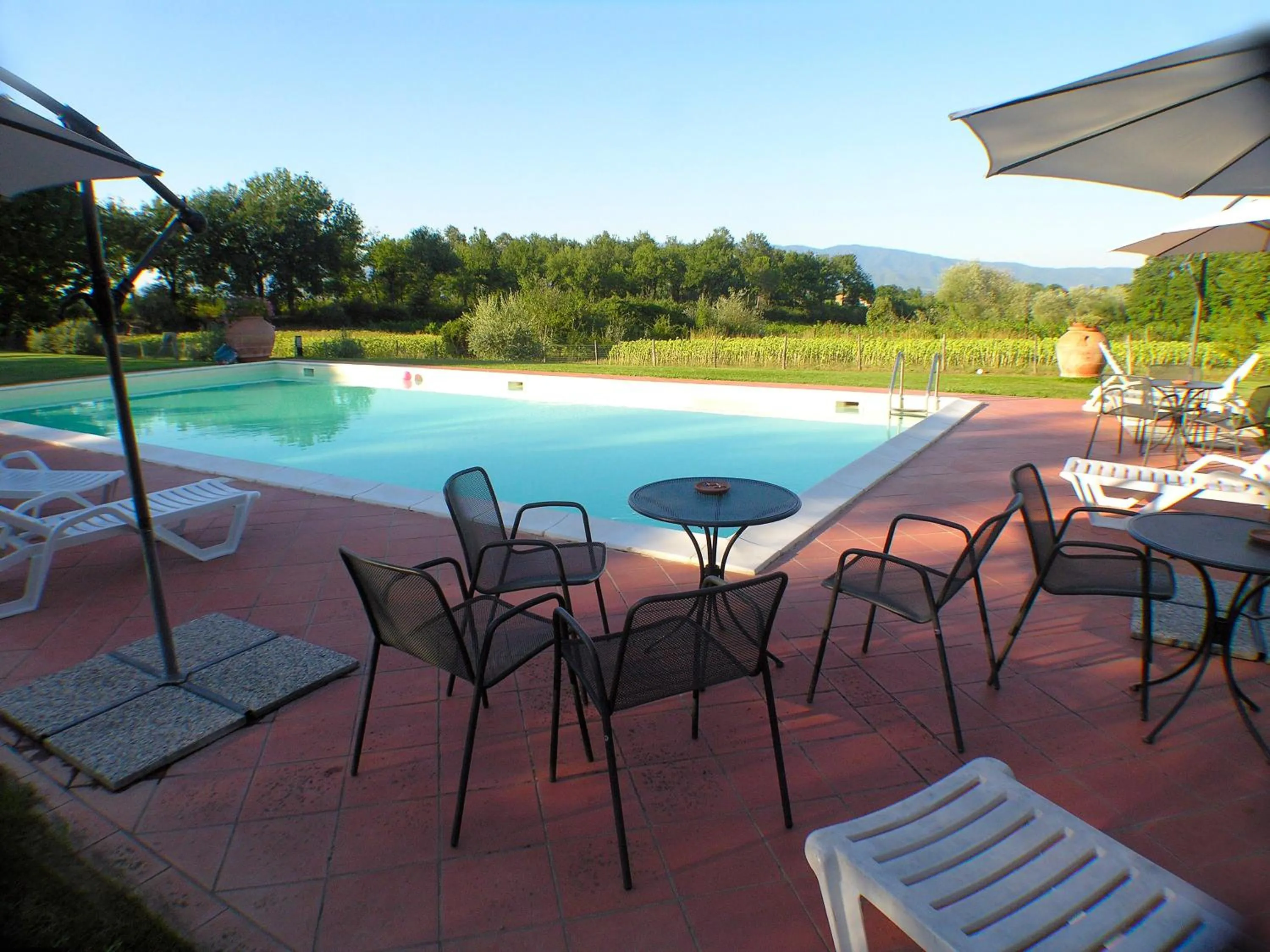 Pool view in Agriturismo Il Sole Verde