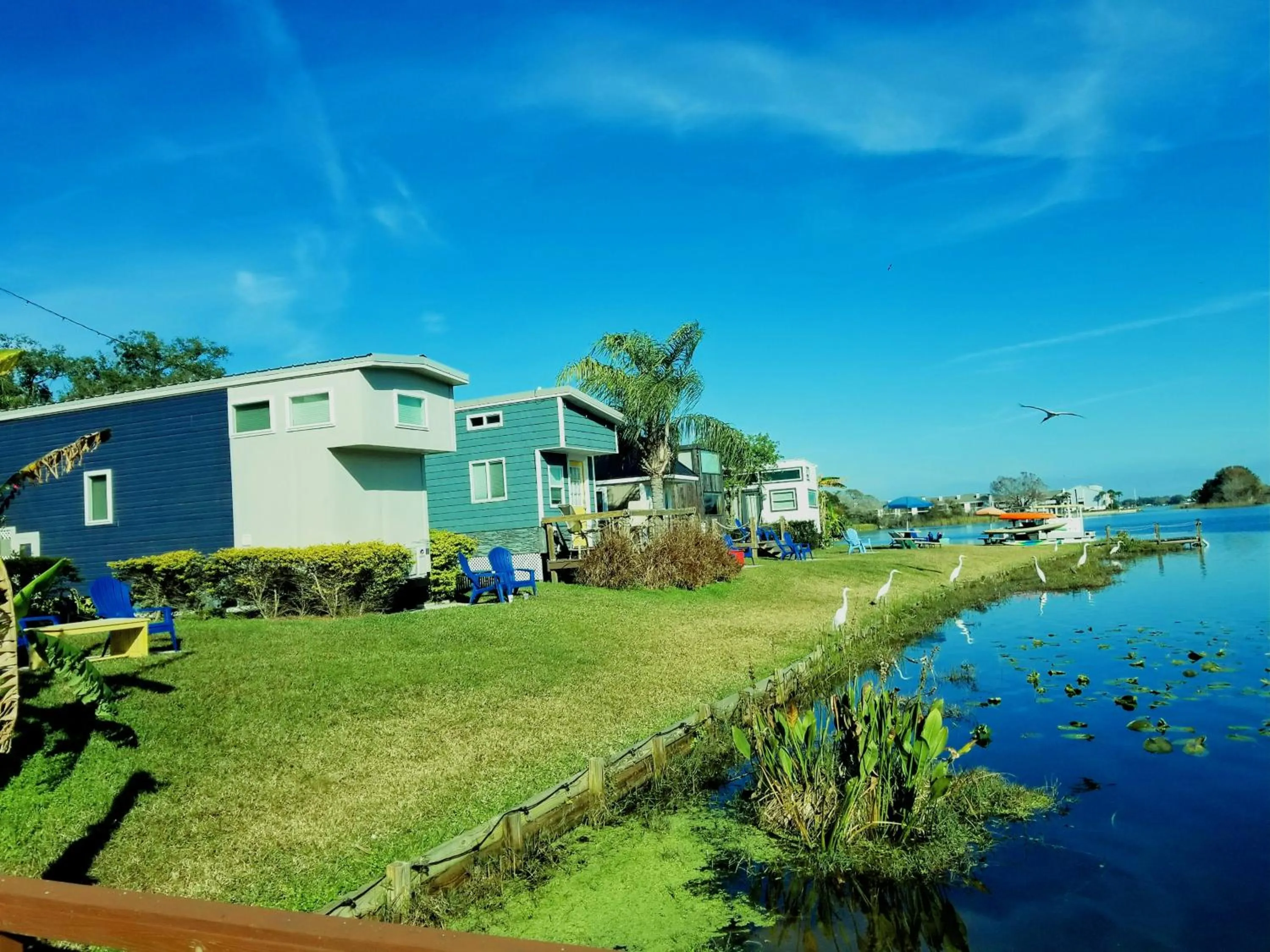 View (from property/room) in Orlando Lakefront Tiny Houses