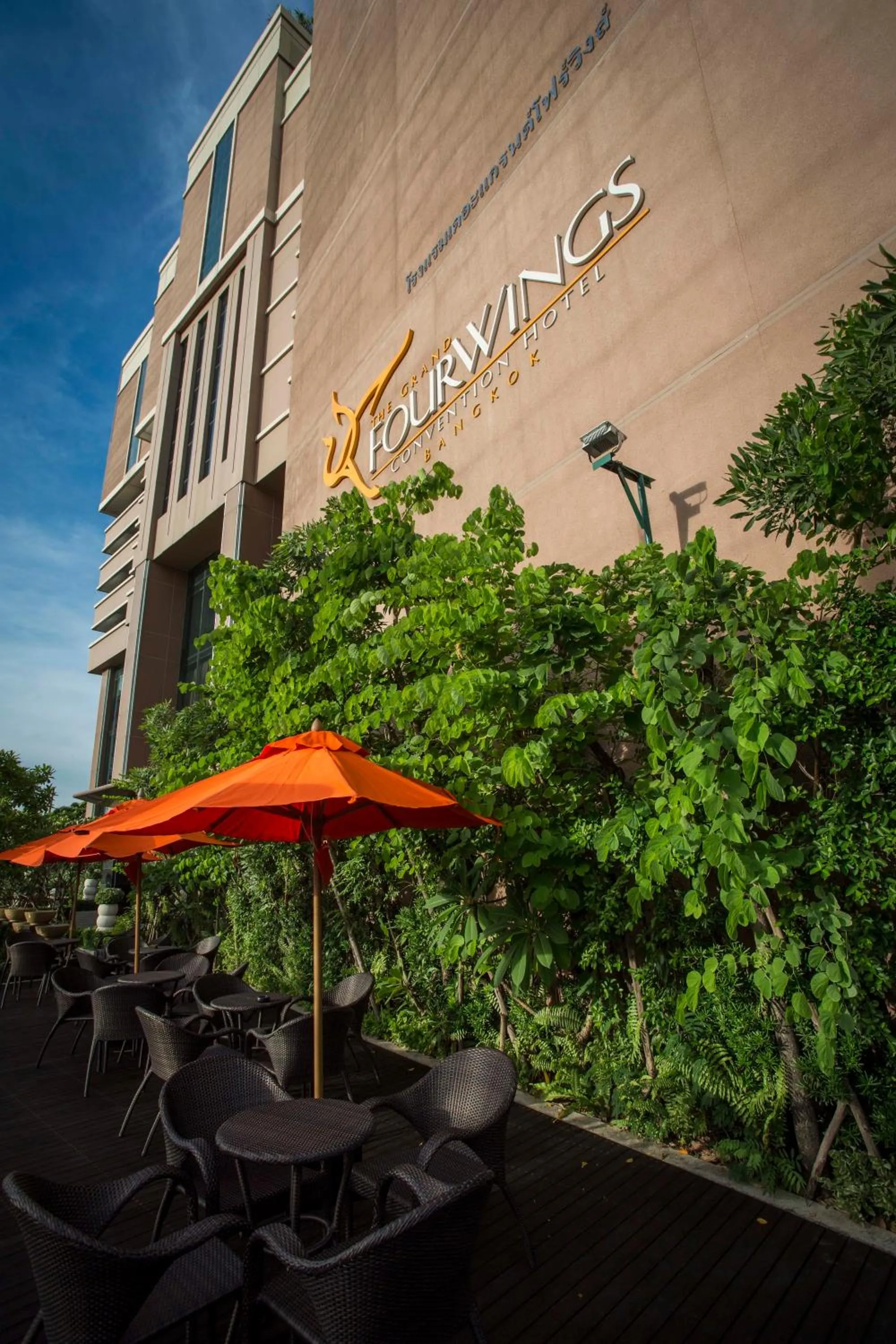 Facade/entrance in The Grand Fourwings Convention Hotel Bangkok