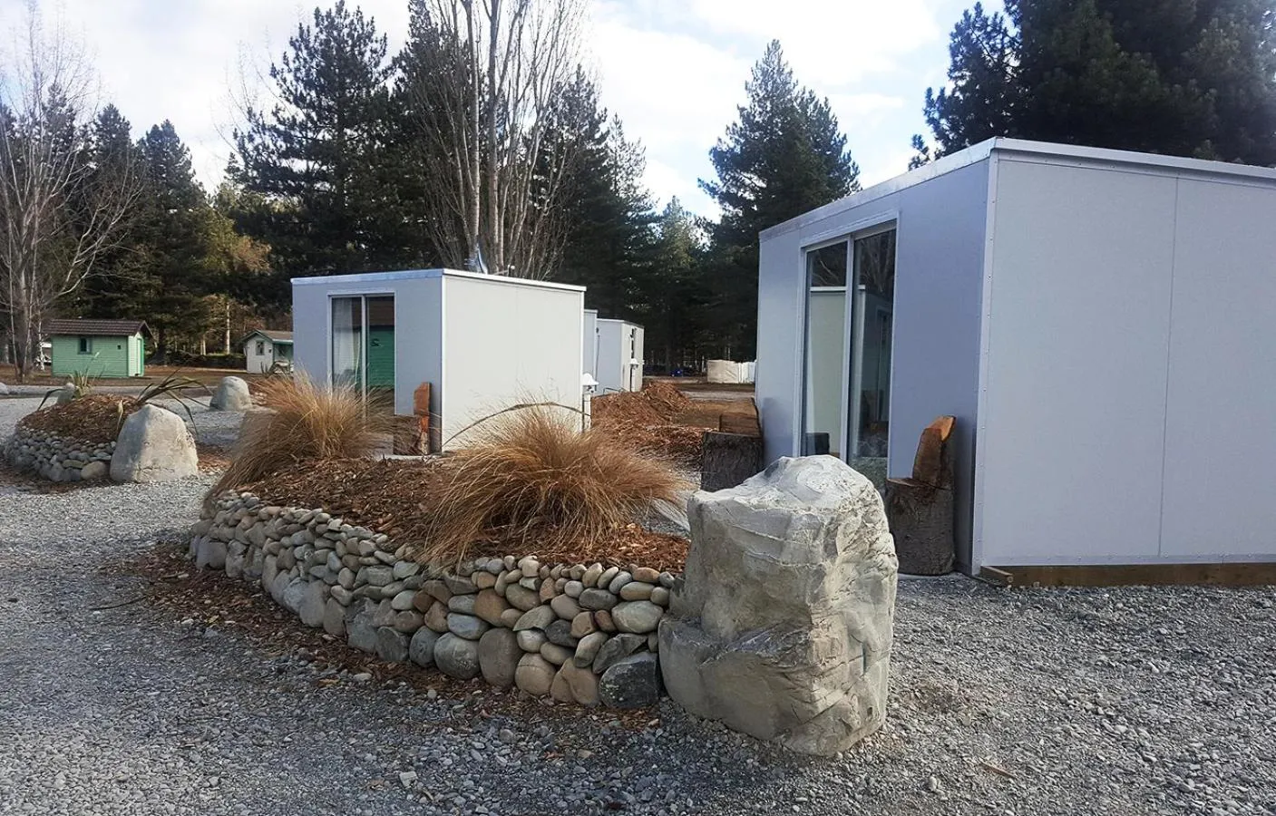 Property building in Lake Ruataniwha Holiday Park