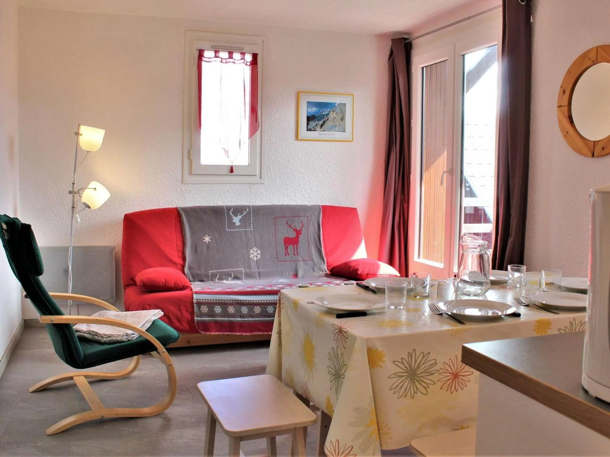 Appartement 2 pièces cabine - 6 couchages - Risoul 1850 - FR-1-330-152