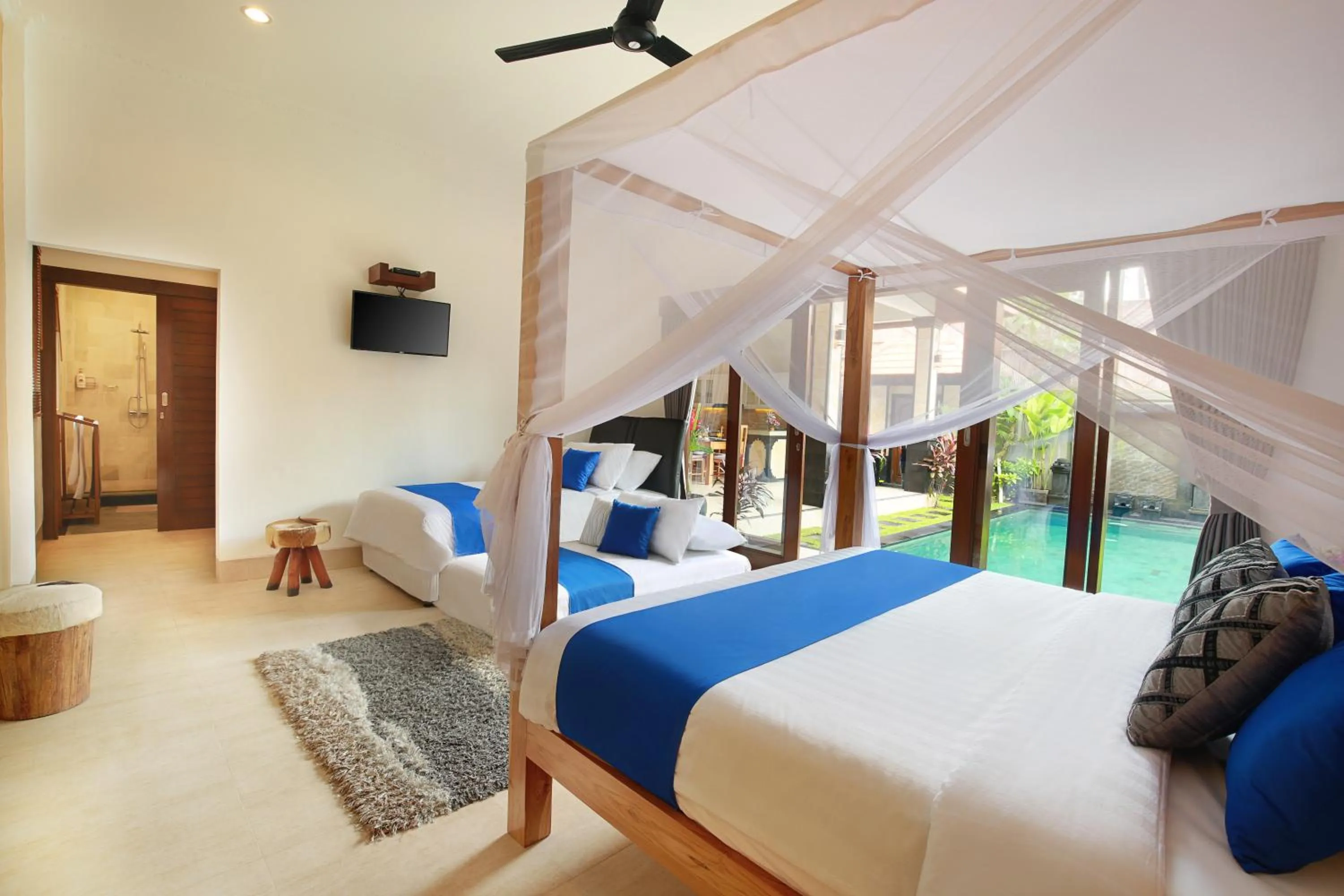Bed in Concetta Villa Seminyak Beachside By Bali Asia Villa