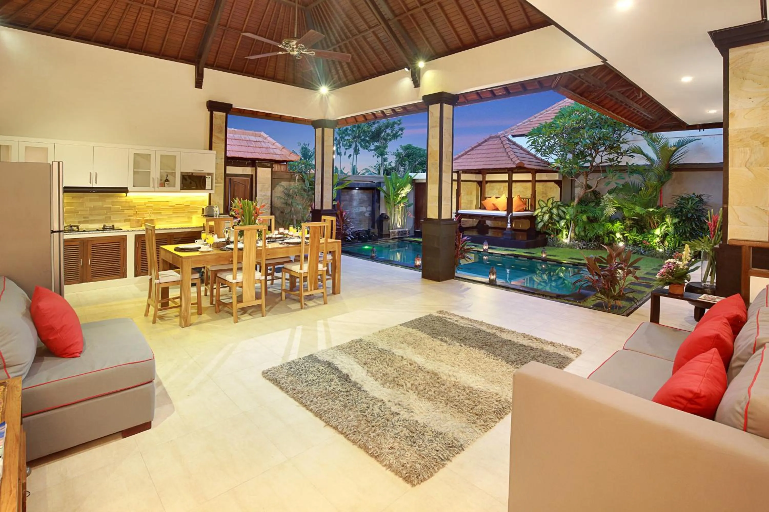 Living room in Concetta Villa Seminyak Beachside By Bali Asia Villa