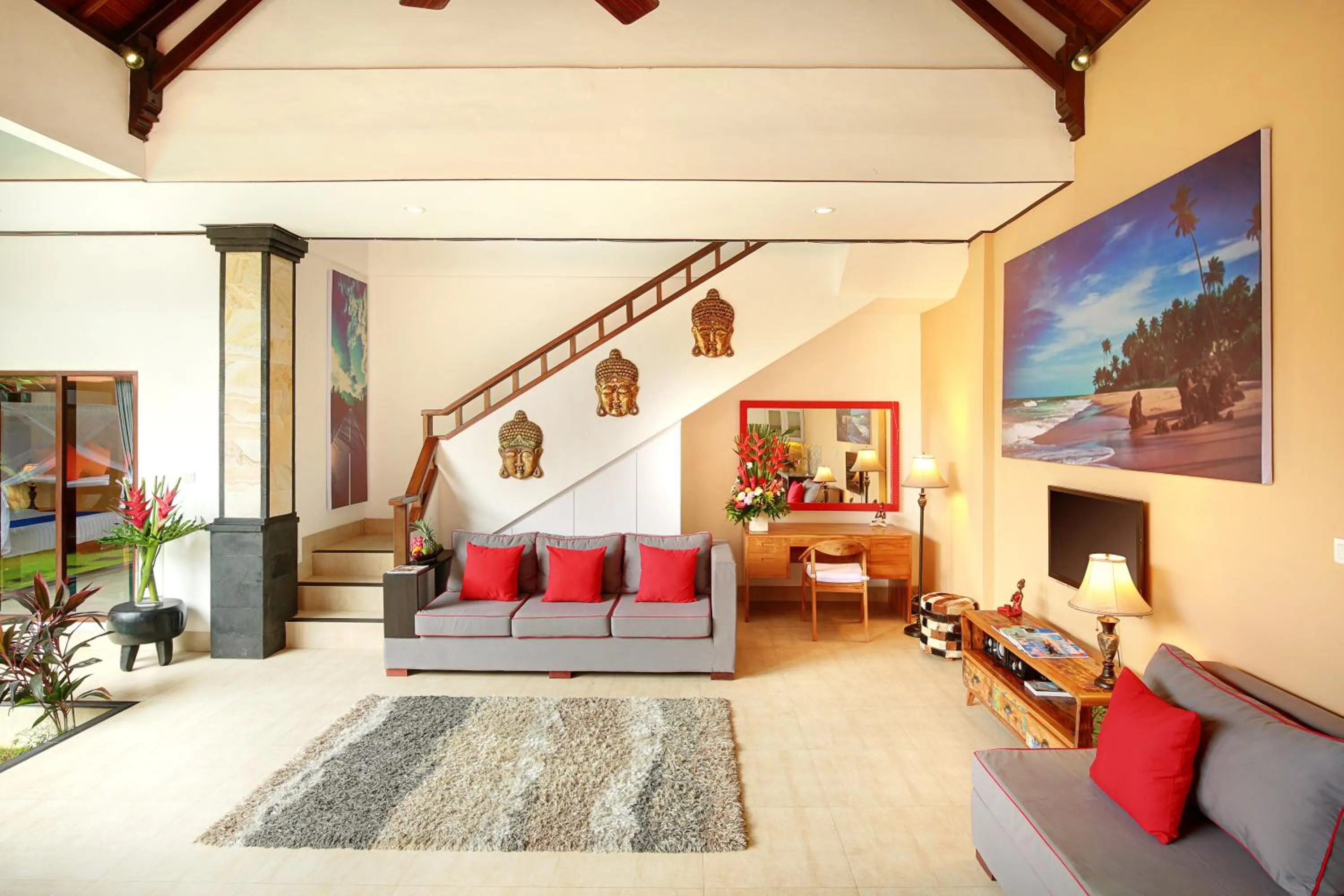 Living room in Concetta Villa Seminyak Beachside By Bali Asia Villa
