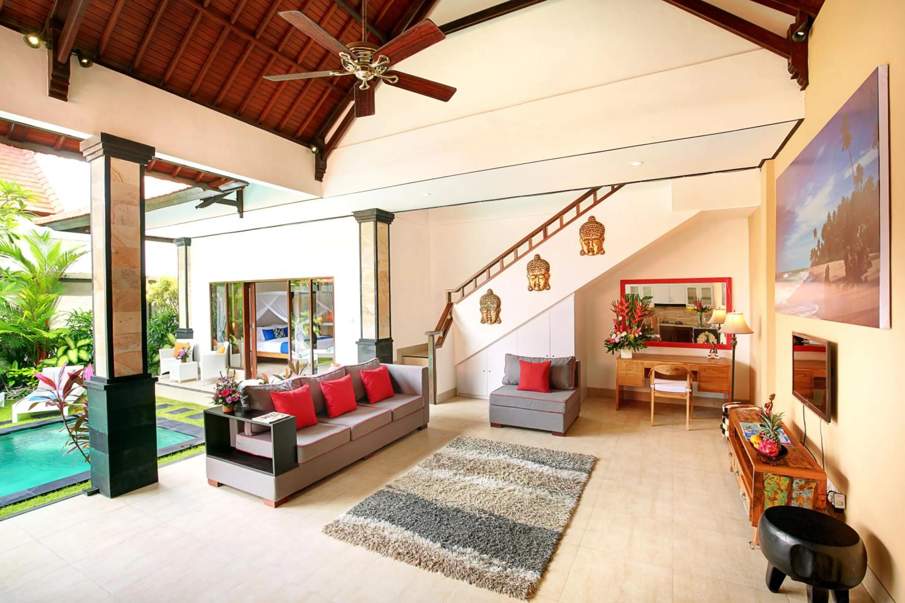 Living room in Concetta Villa Seminyak Beachside By Bali Asia Villa
