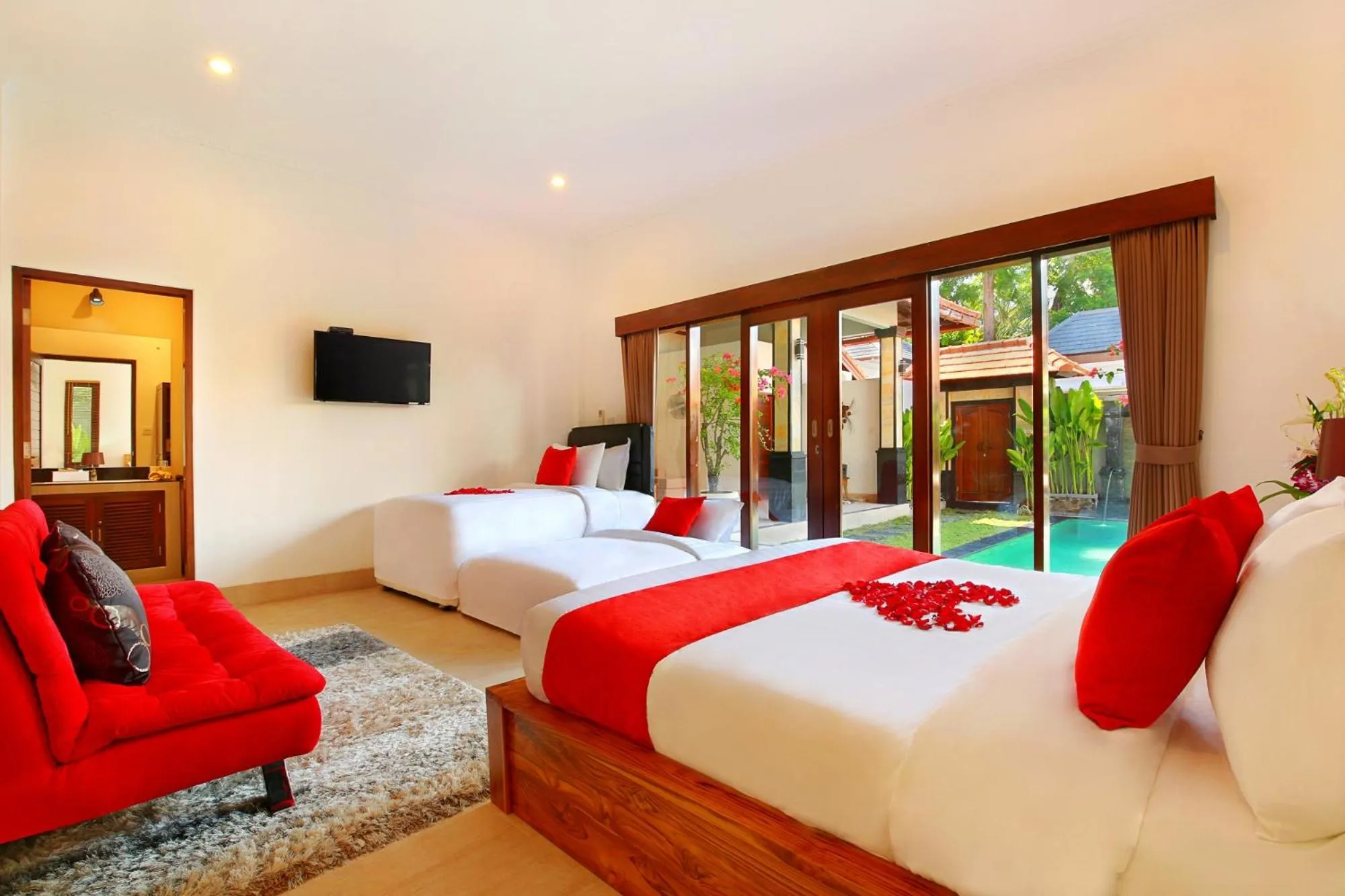 bunk bed, Bed in De Liza Villa Seminyak Beachside By Bali Asia Villa