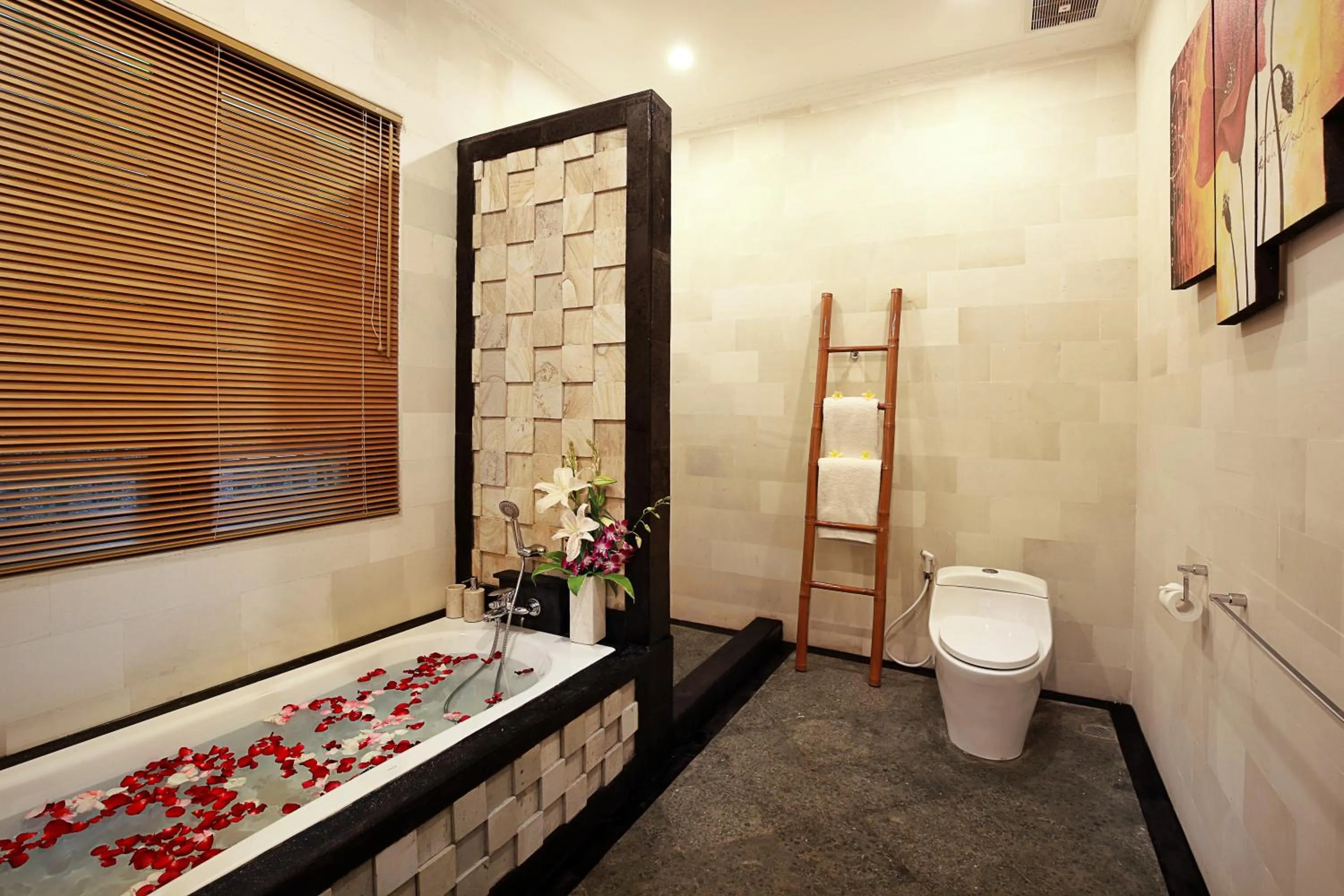 Bathroom, Bed in De Liza Villa Seminyak Beachside By Bali Asia Villa