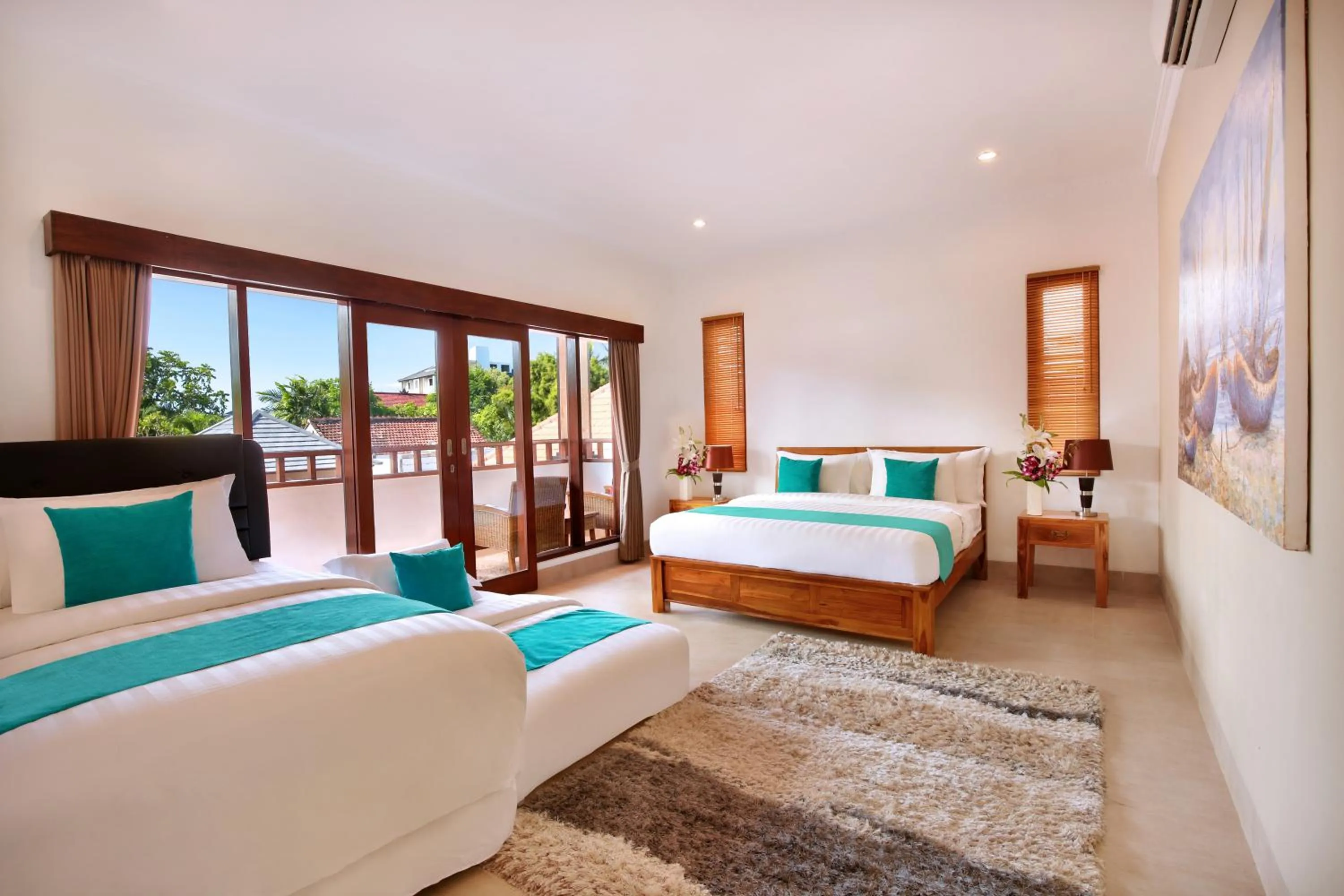 Bedroom, Bed in De Liza Villa Seminyak Beachside By Bali Asia Villa