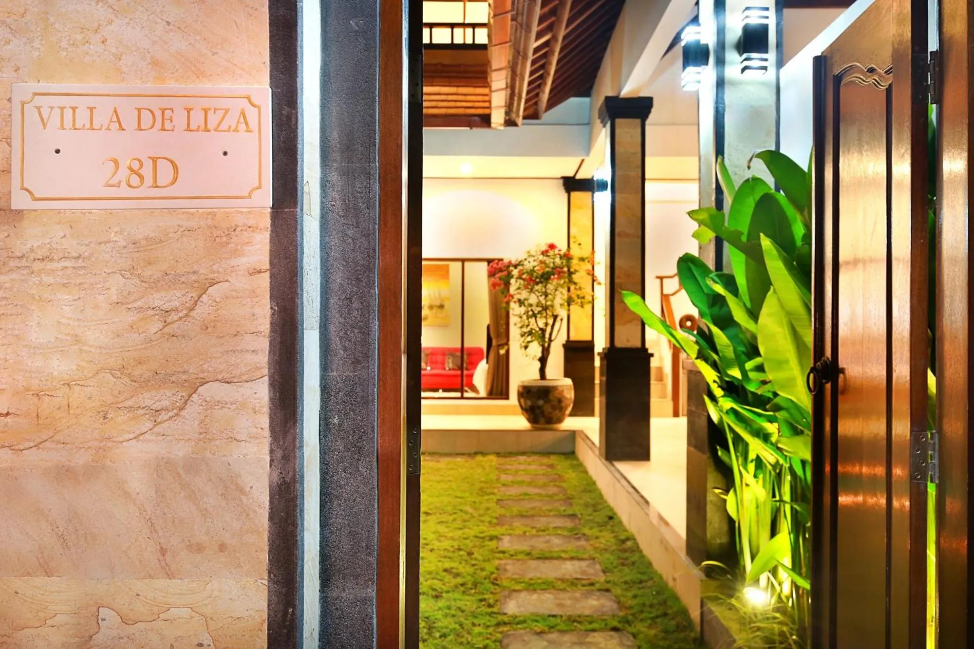 Facade/entrance in De Liza Villa Seminyak Beachside By Bali Asia Villa