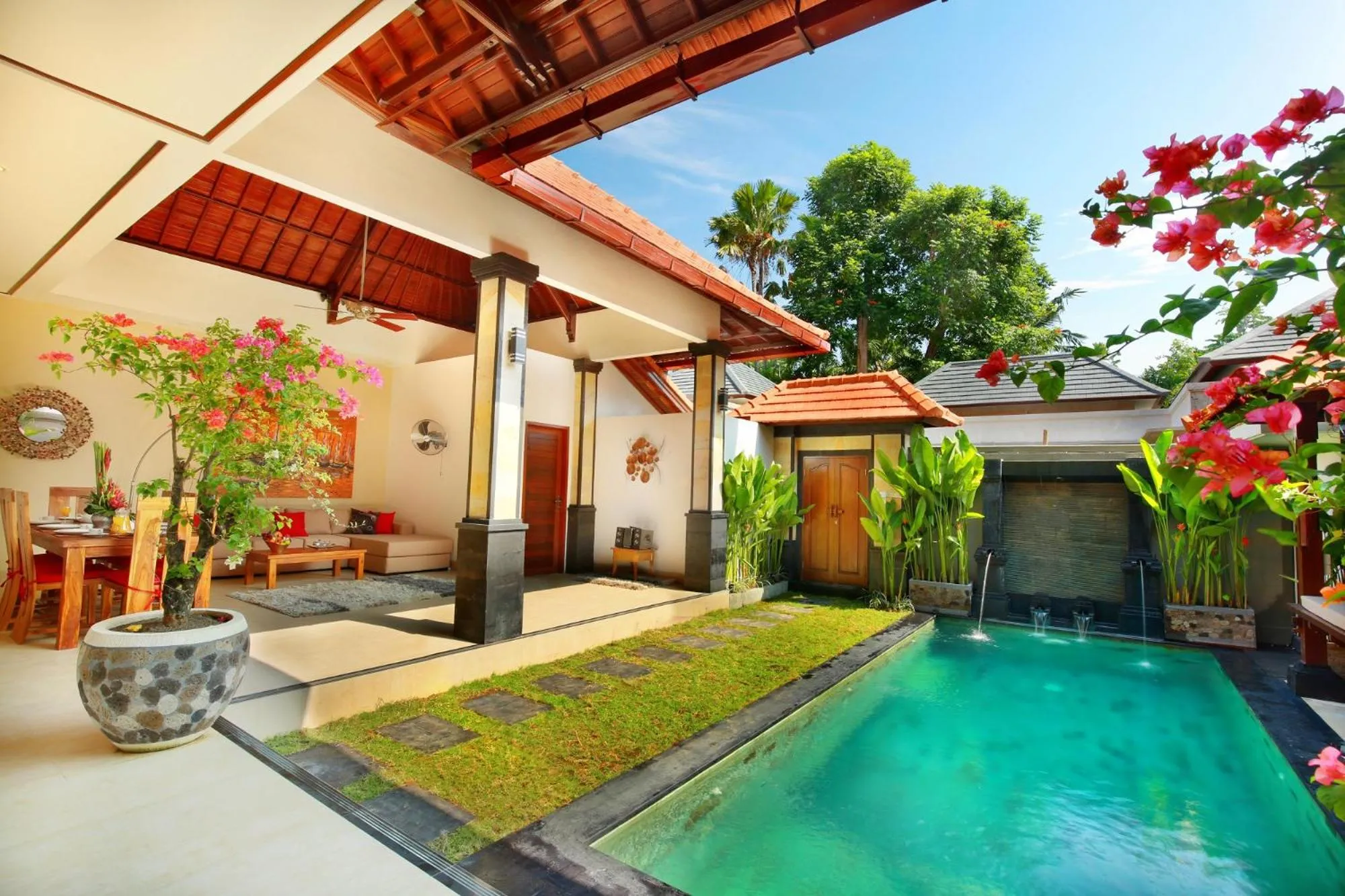 Facade/entrance in De Liza Villa Seminyak Beachside By Bali Asia Villa