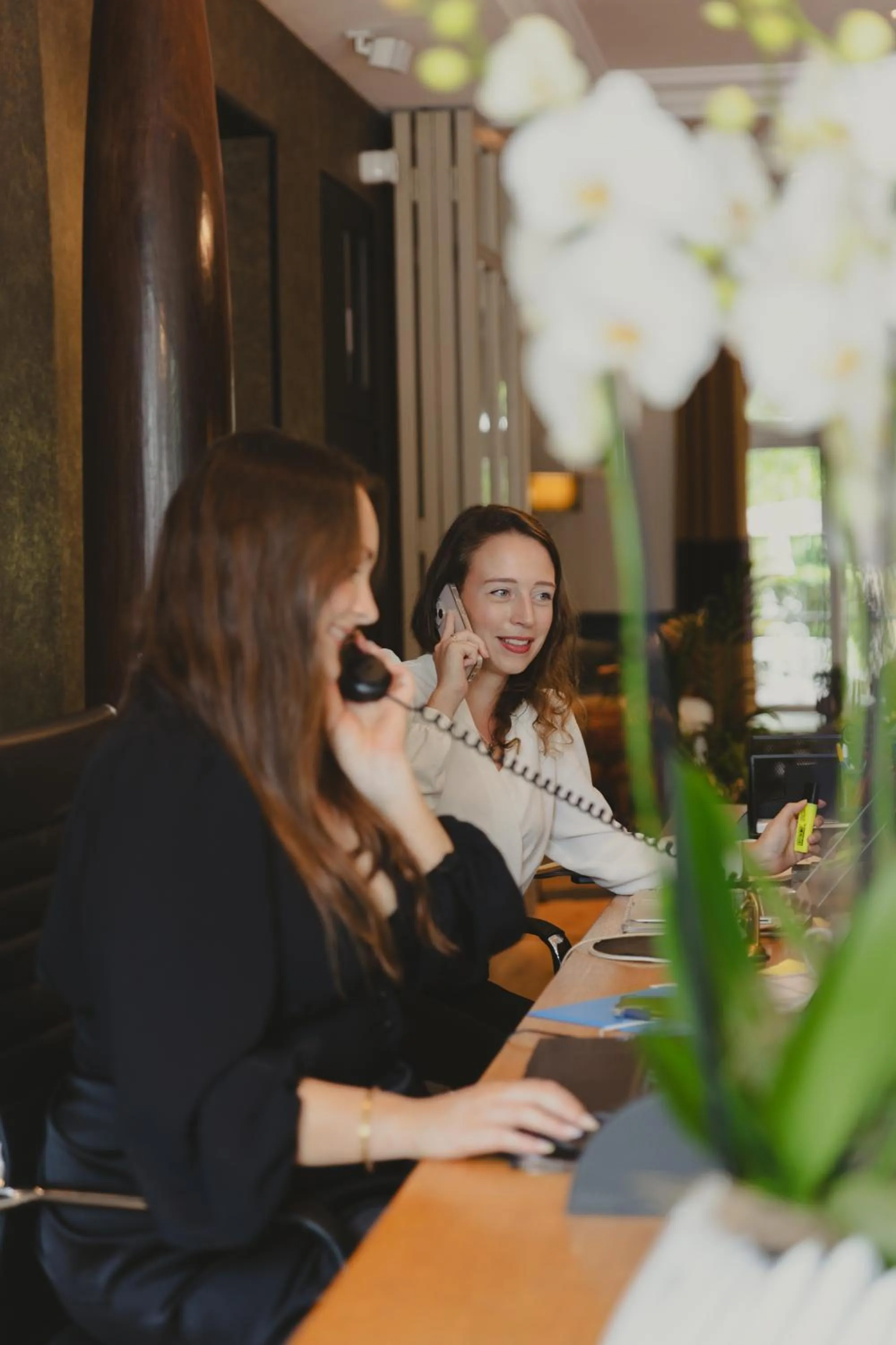 Lobby or reception in Hôtel Le D'Avaugour