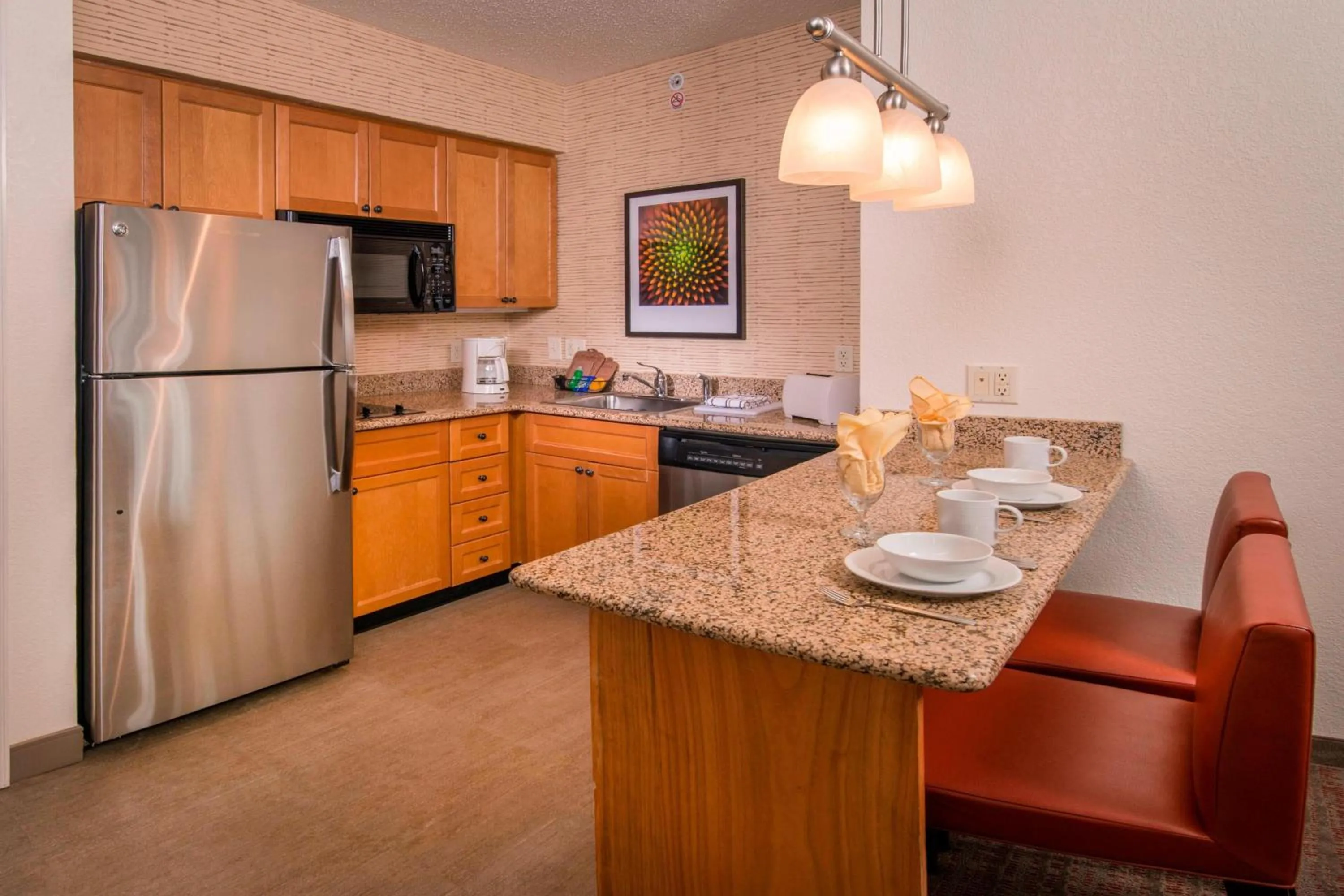Kitchen or kitchenette in Residence Inn Frederick
