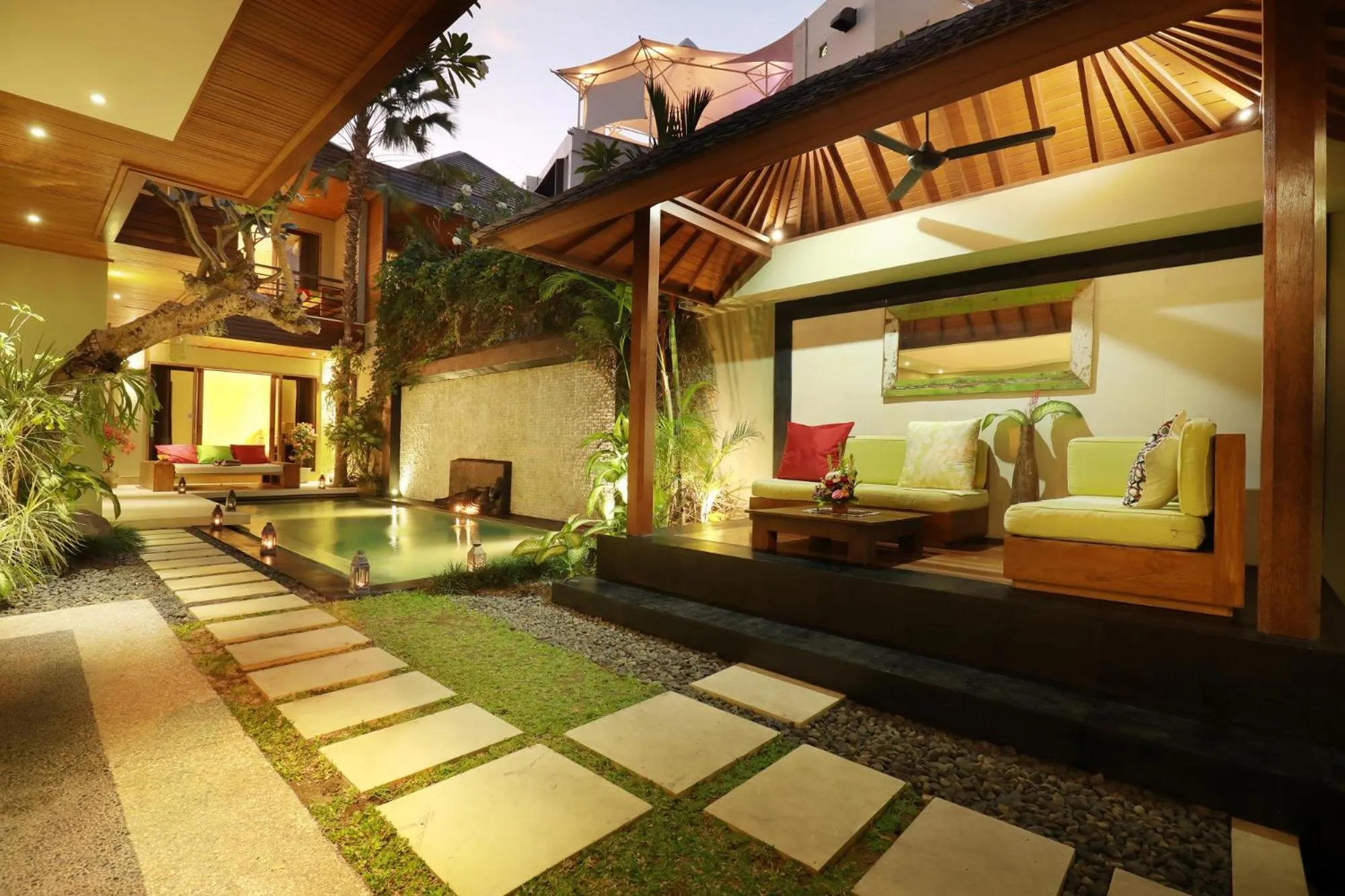 Seating area in Villa The Hotman Paris II Seminyak