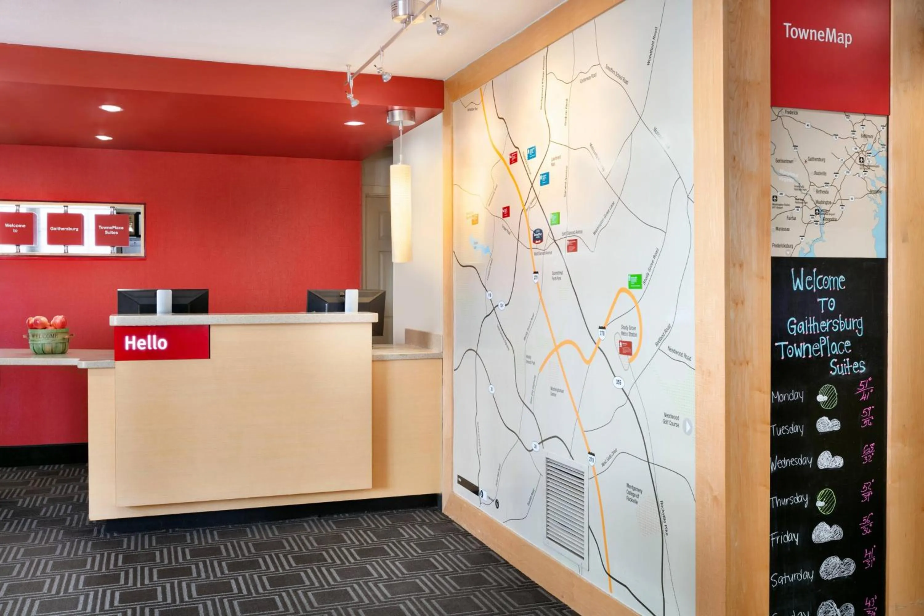 Lobby or reception in TownePlace Suites Gaithersburg