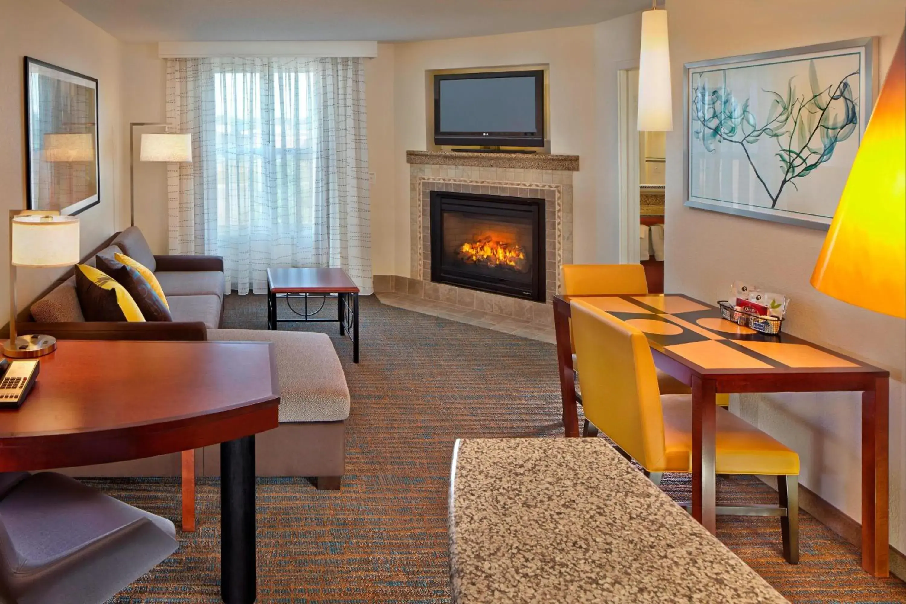 One-Bedroom Suite with Fireplace in Residence Inn by Marriott Waldorf One-Bedroom Suite with Fireplace in Residence Inn by Marriott Waldorf
