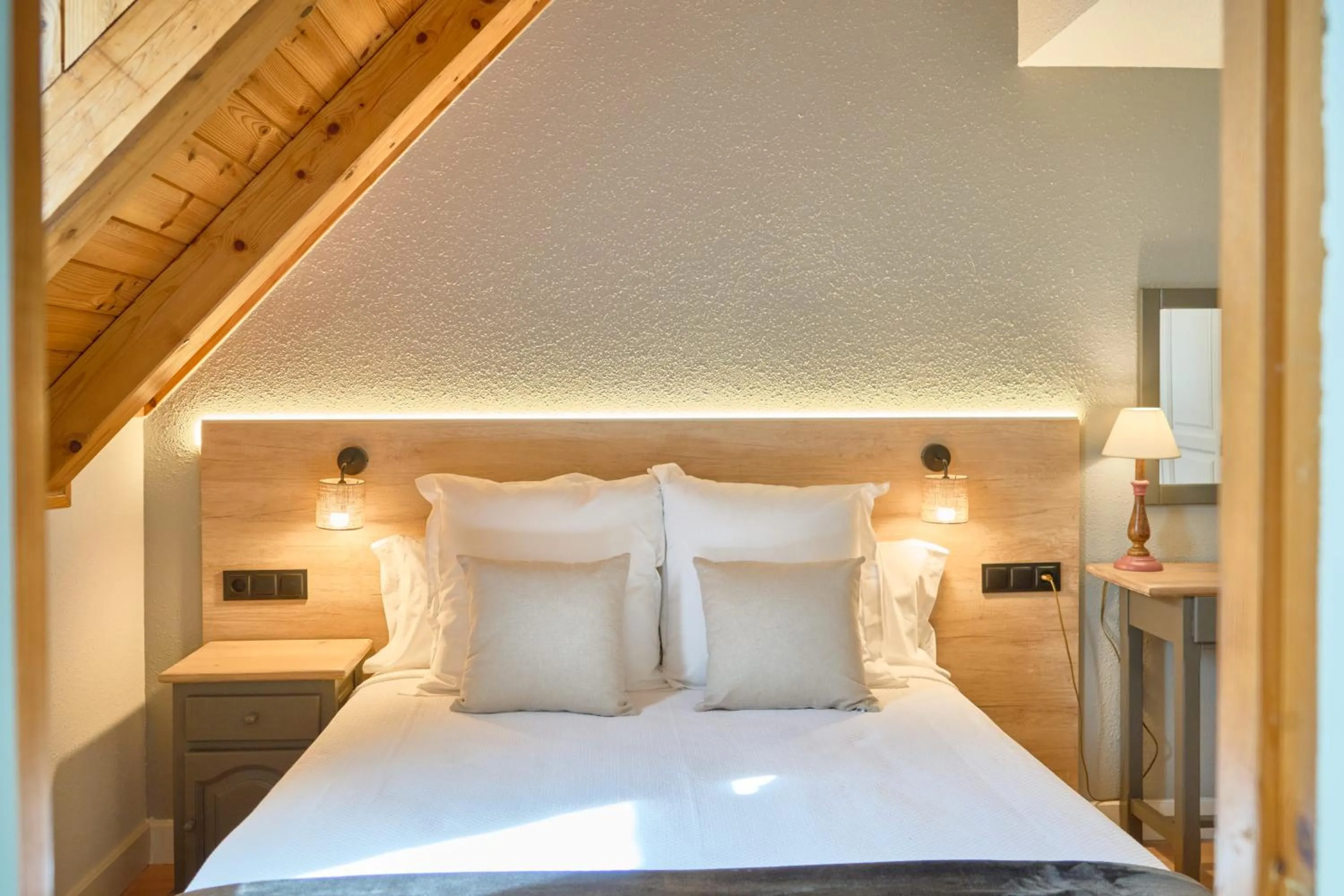 Bed in Hotel Anglada