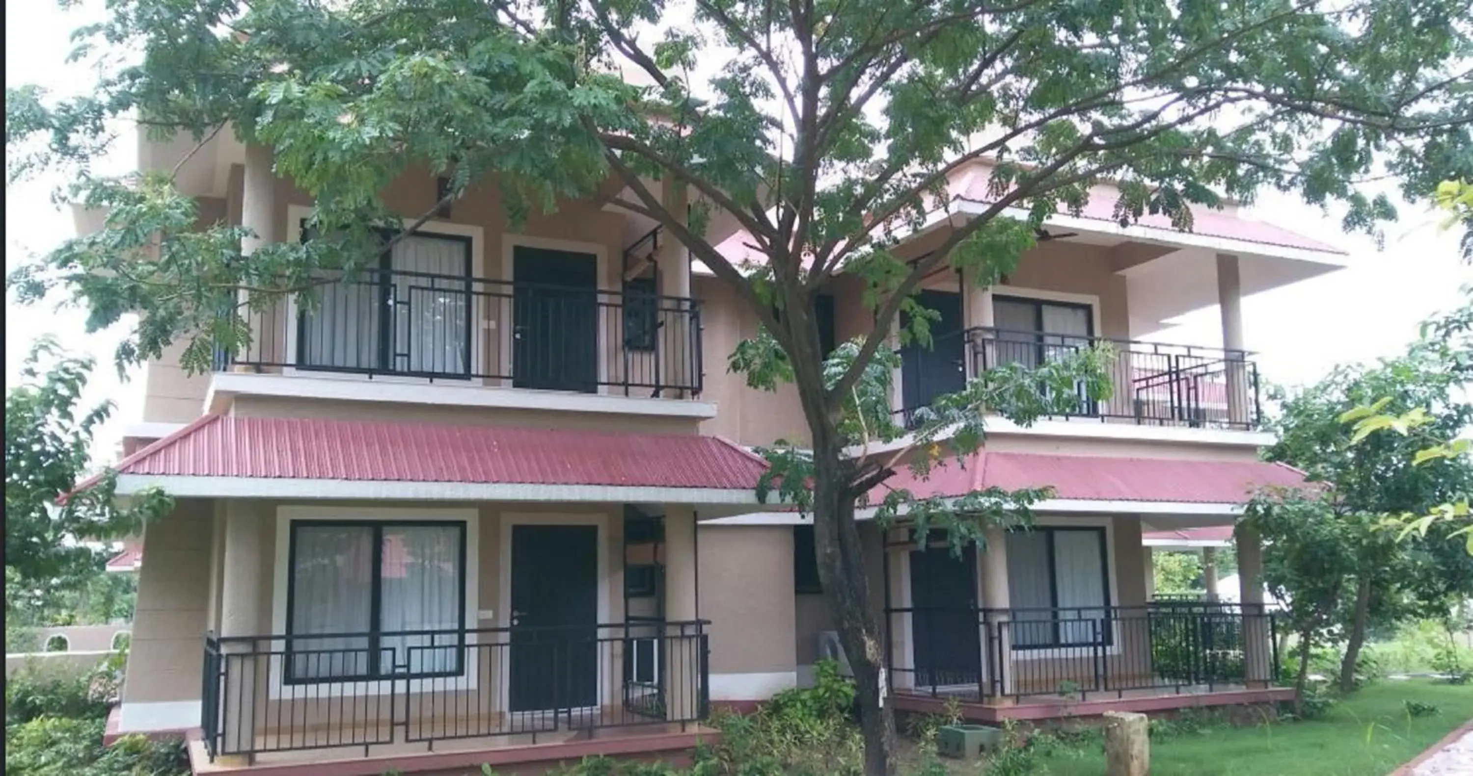 Garden view in Sterling Kanha Garden view in Sterling Kanha