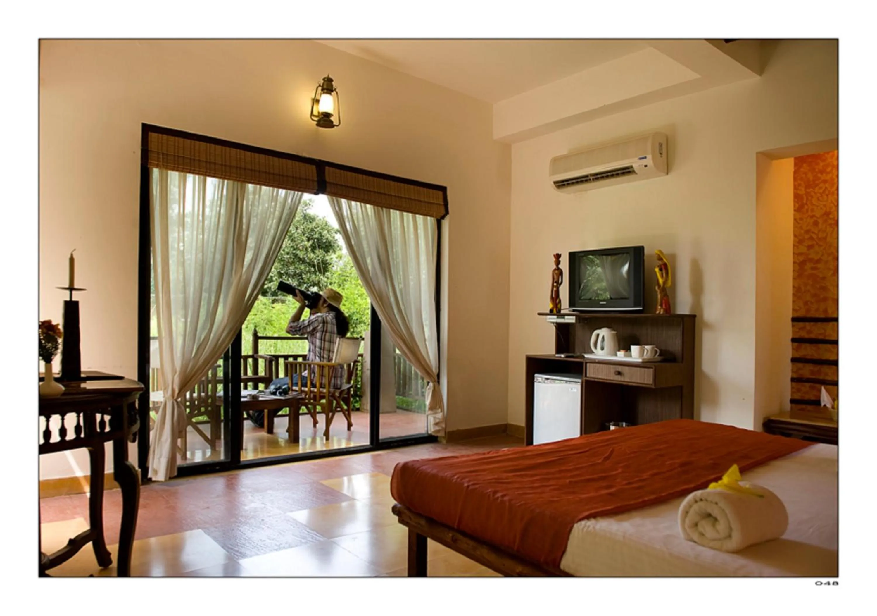 Balcony/Terrace, Bed in Sterling Kanha