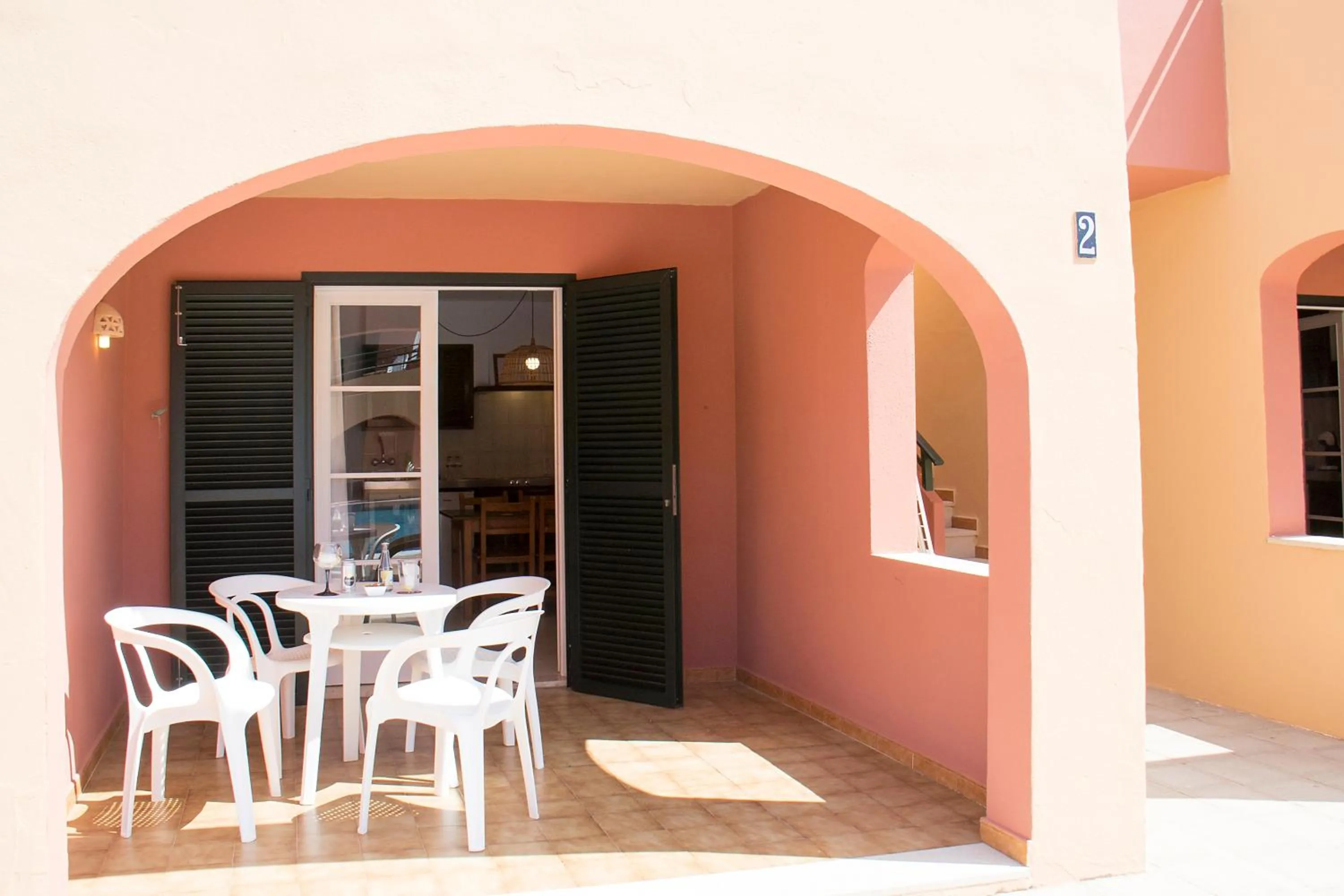Balcony/Terrace in Grupoandria Aparthotel Club Andria