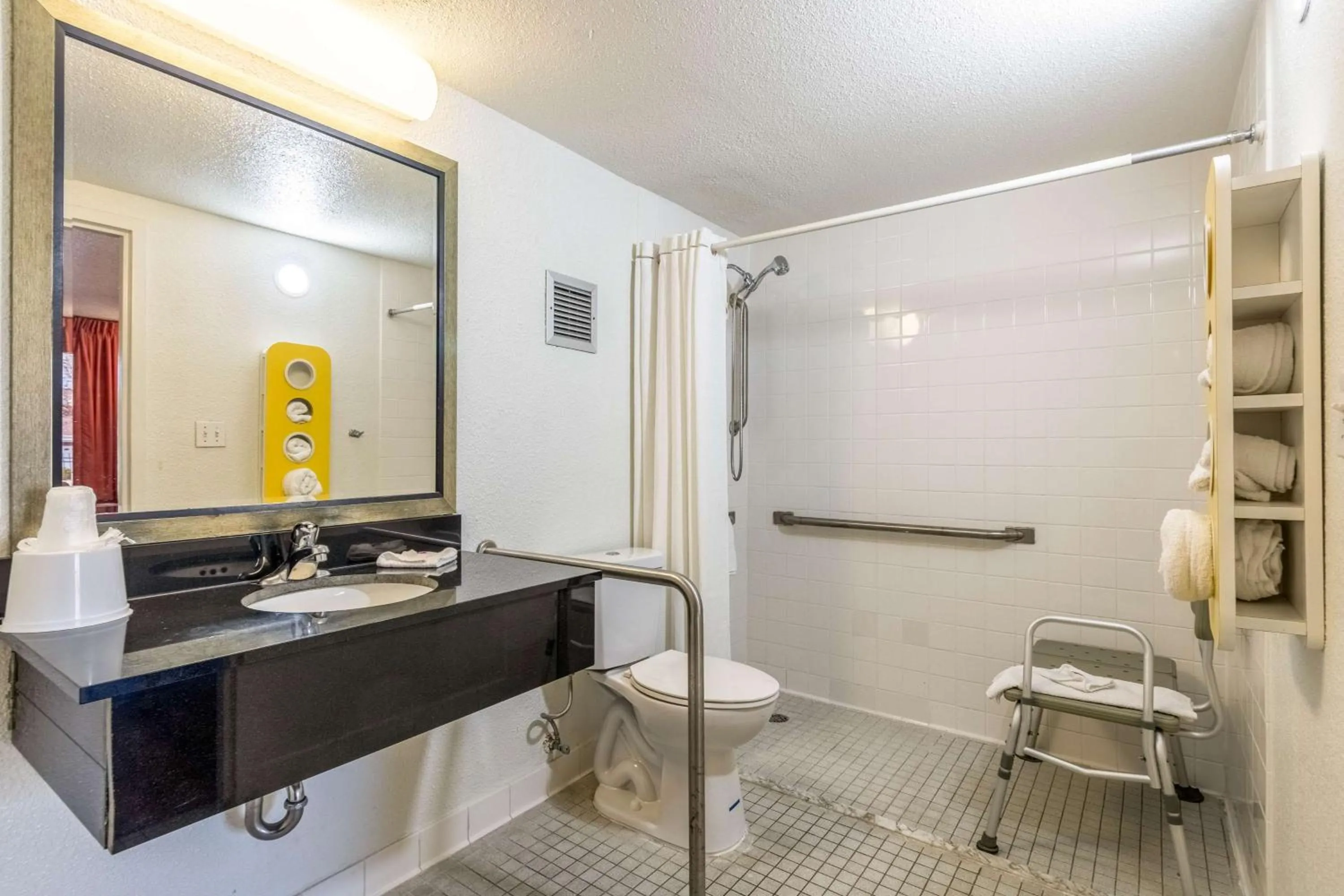 Shower in Motel 6-Little Rock, AR - West