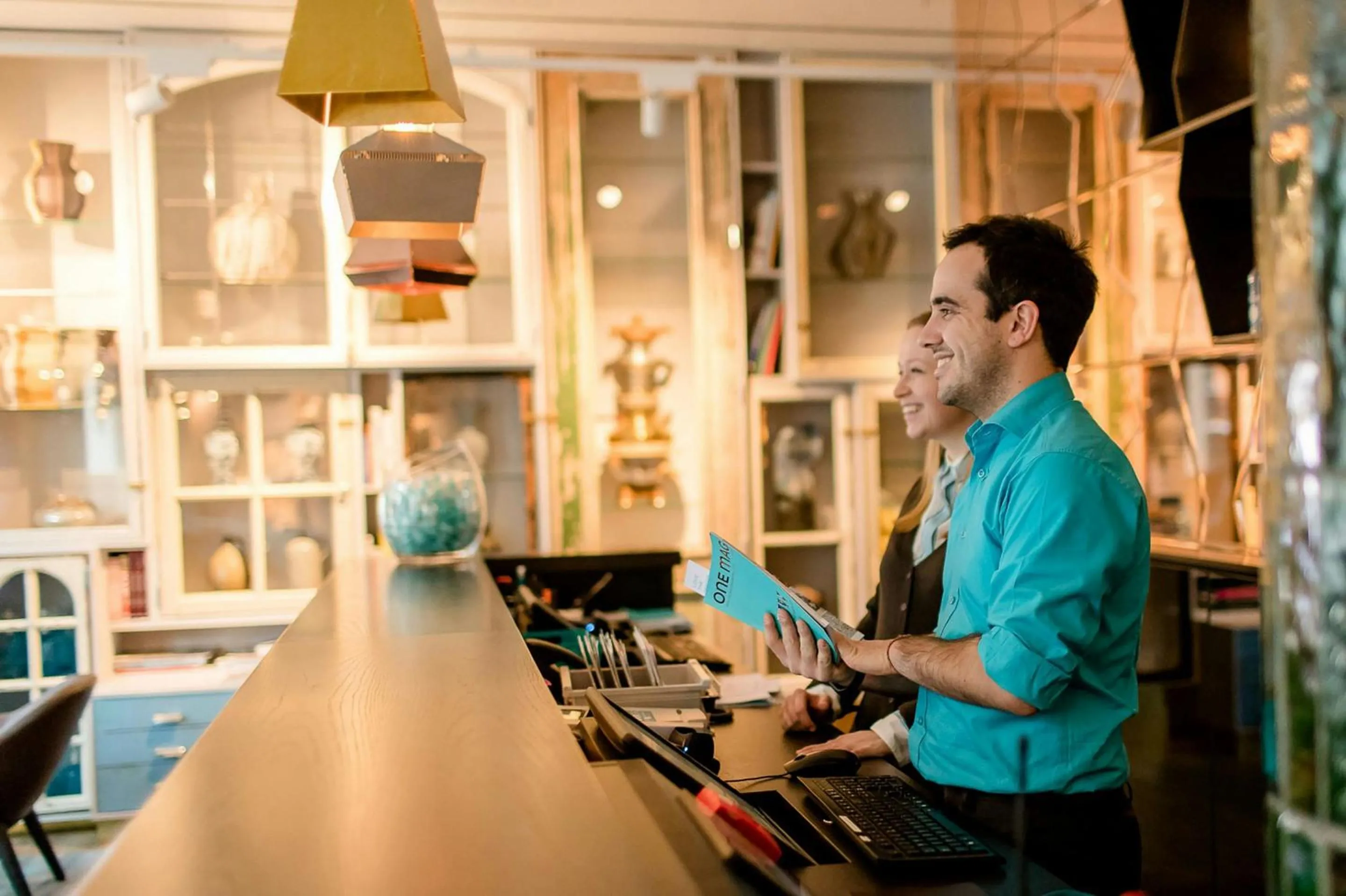 Lobby or reception in Motel One Amsterdam-Waterlooplein