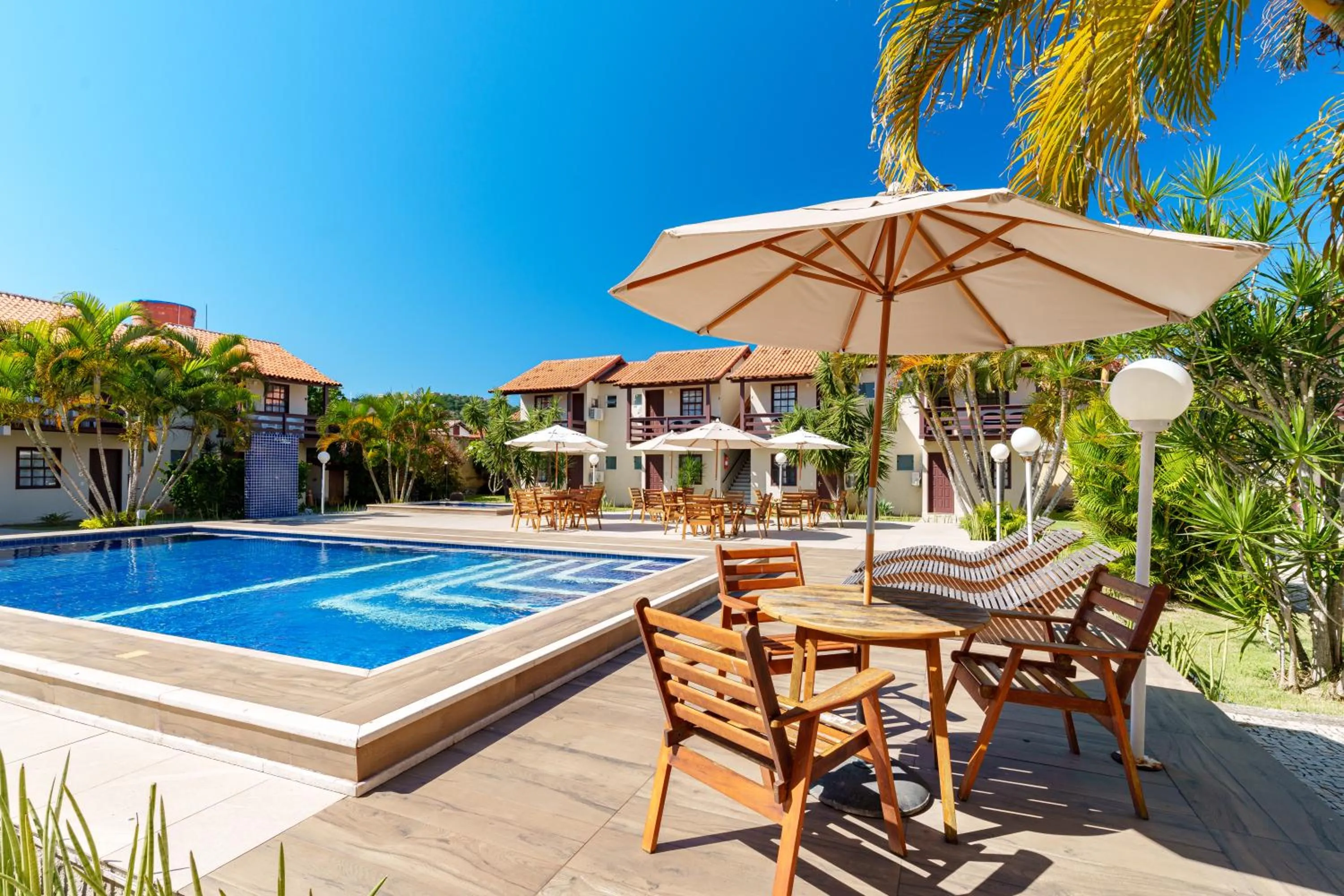 Pool view in Pousada do Timoneiro