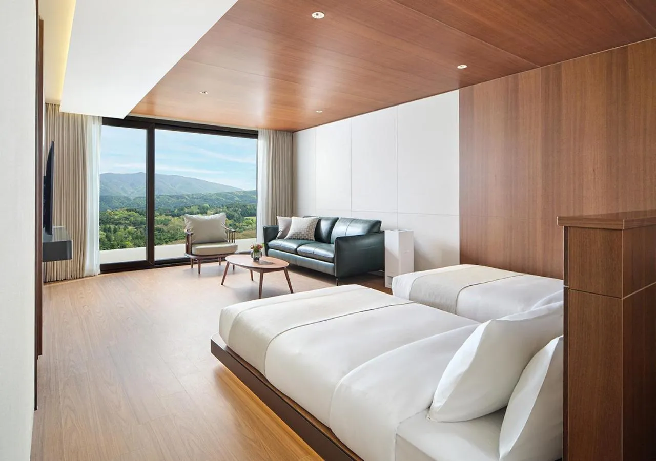 Bed in Hanwha Resort Gyeongju