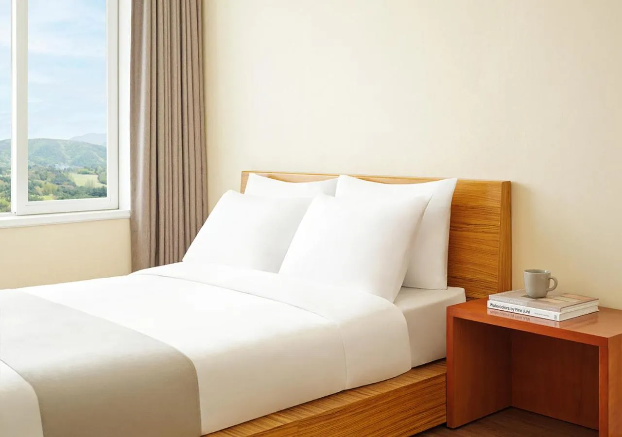 Bed in Hanwha Resort Gyeongju