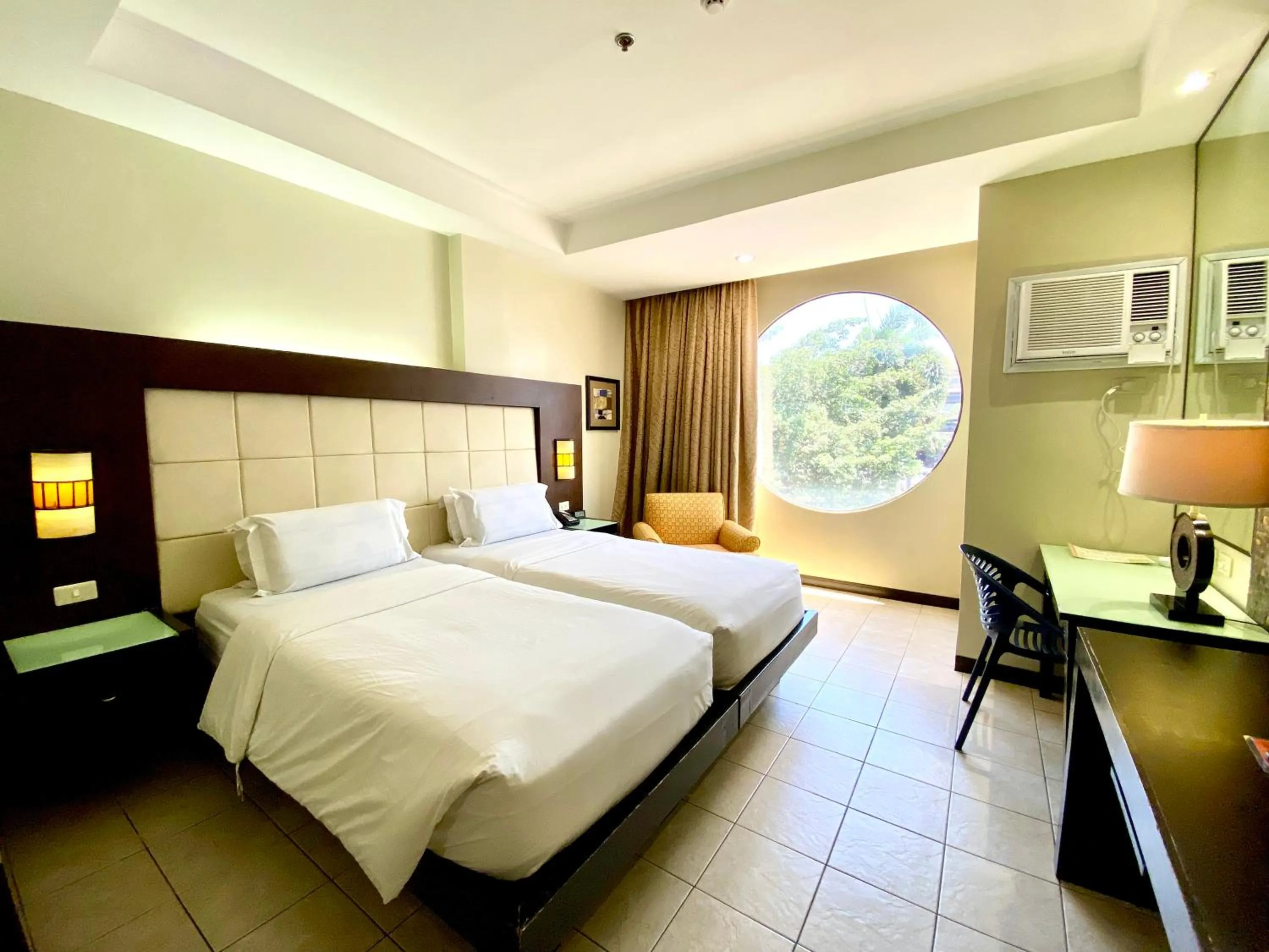 View (from property/room), Bed in Circle Inn Hotel and Suites Bacolod