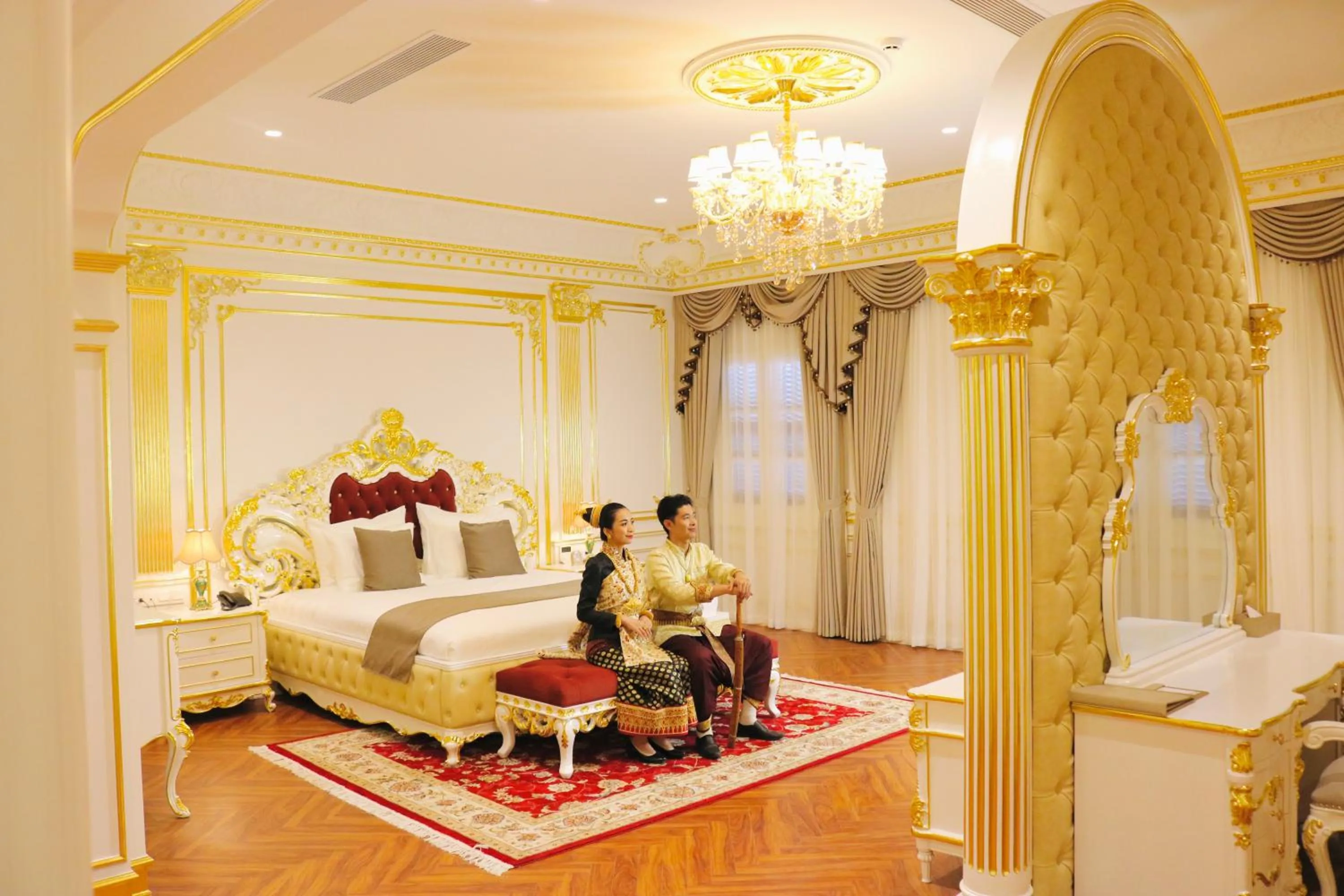 Bedroom, Bed in Champa Palace Hotel