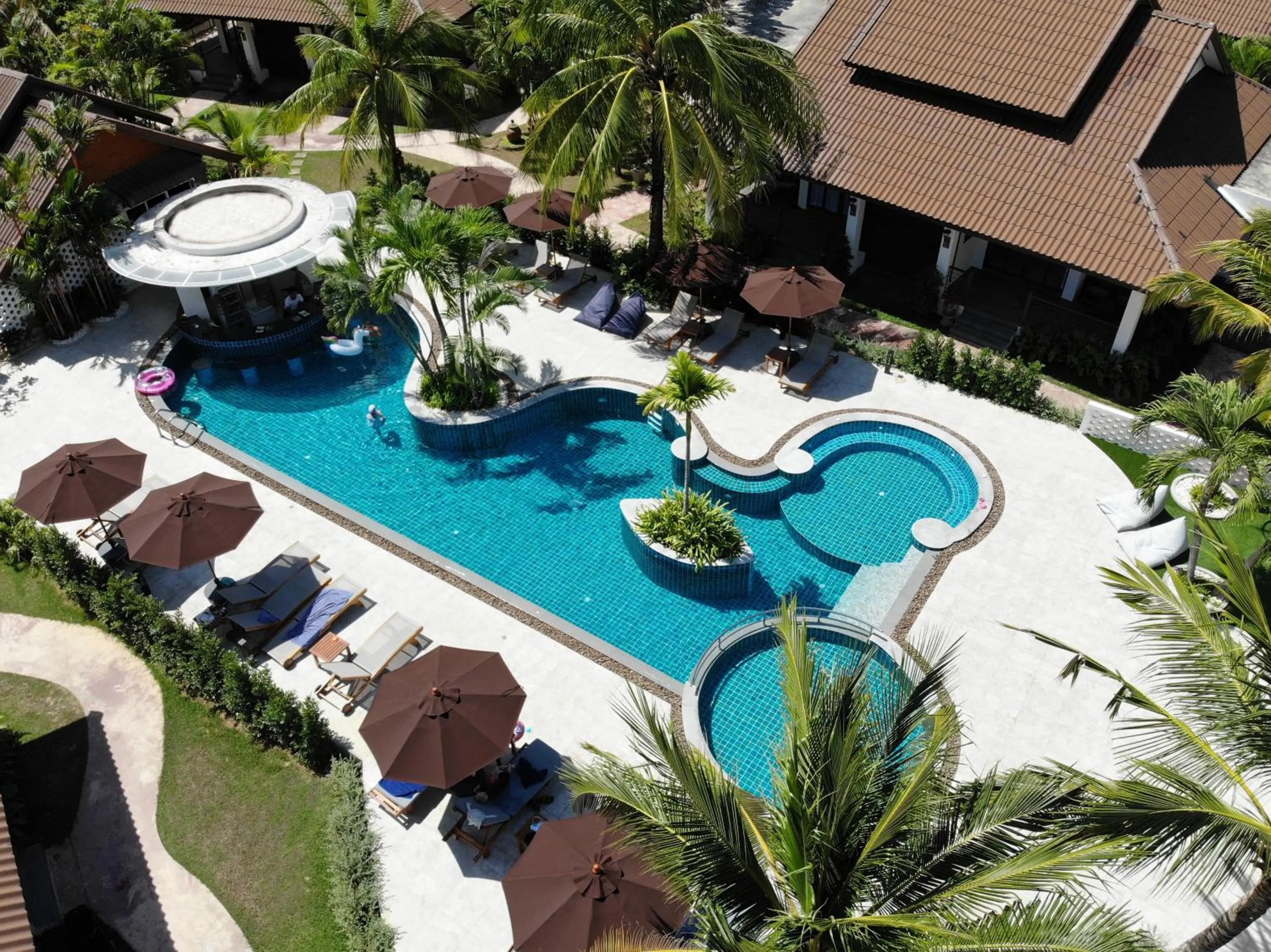 Bird's eye view, Pool View in BLU PINE Villa & Pool Access - SHA Plus