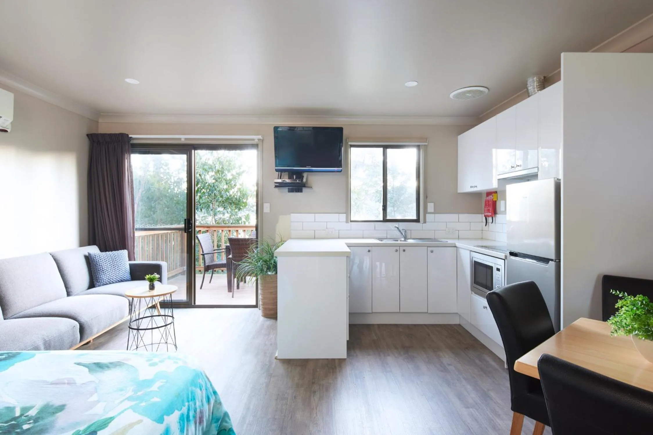 Bed in NRMA Port Arthur Holiday Park